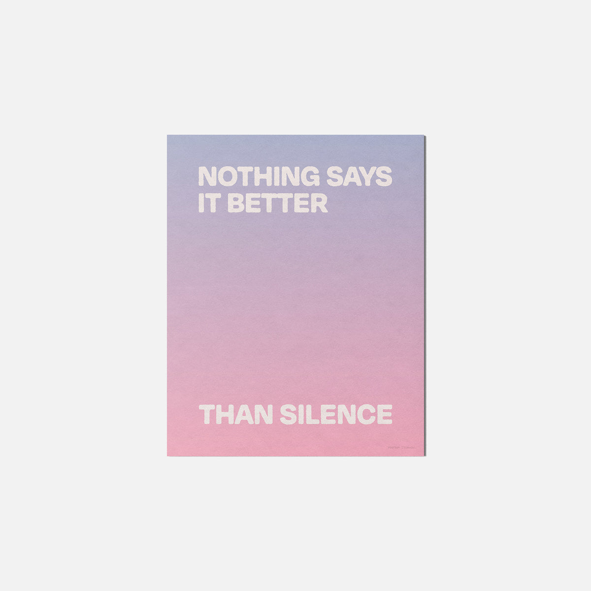 SILENCE PRINT