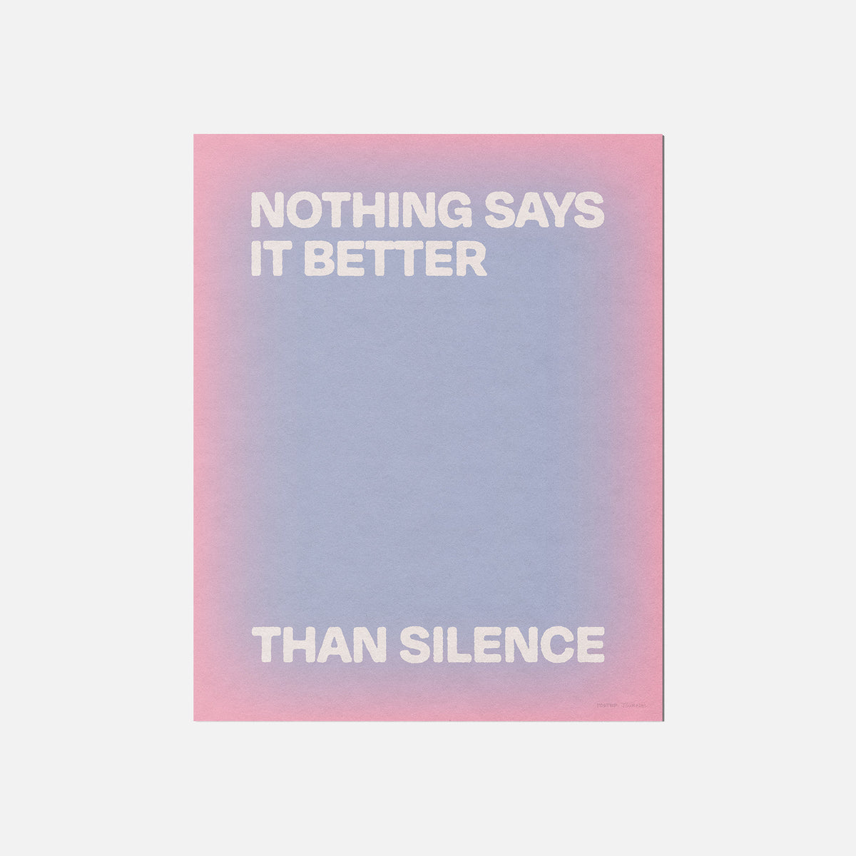 SILENCE PRINT
