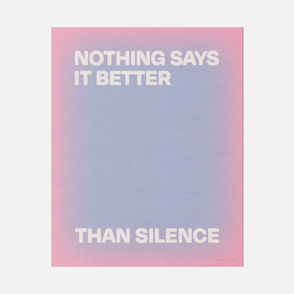 SILENCE PRINT