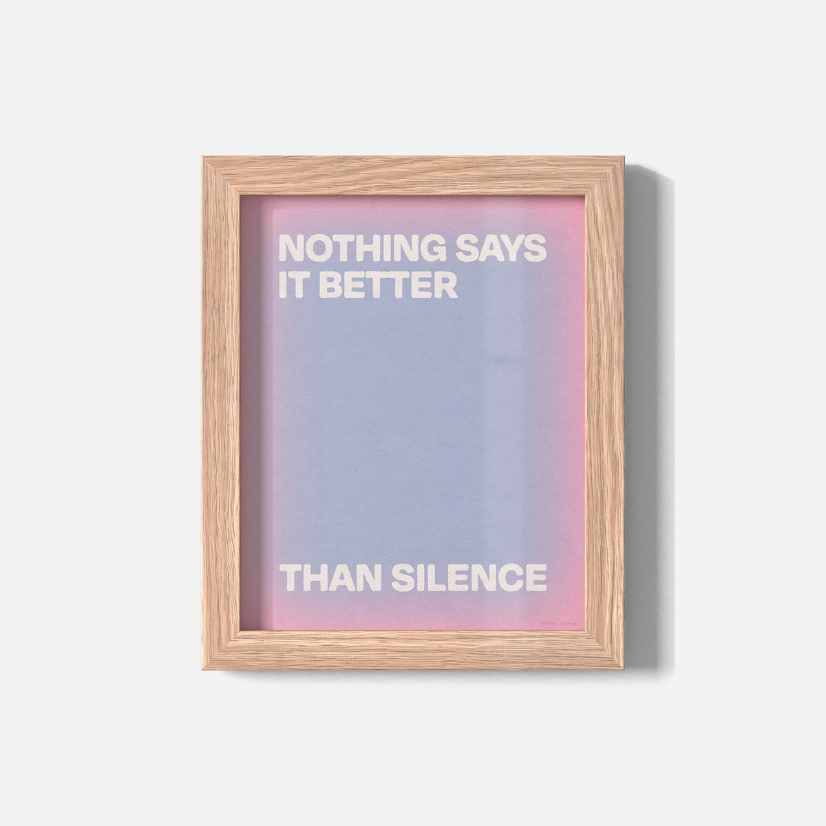 SILENCE PRINT