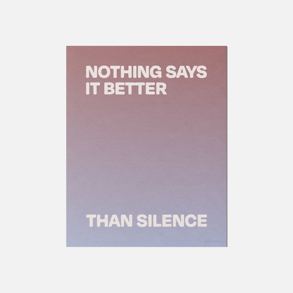 SILENCE PRINT