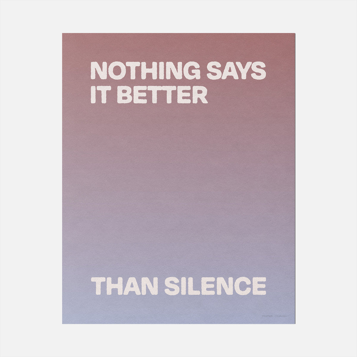 SILENCE PRINT
