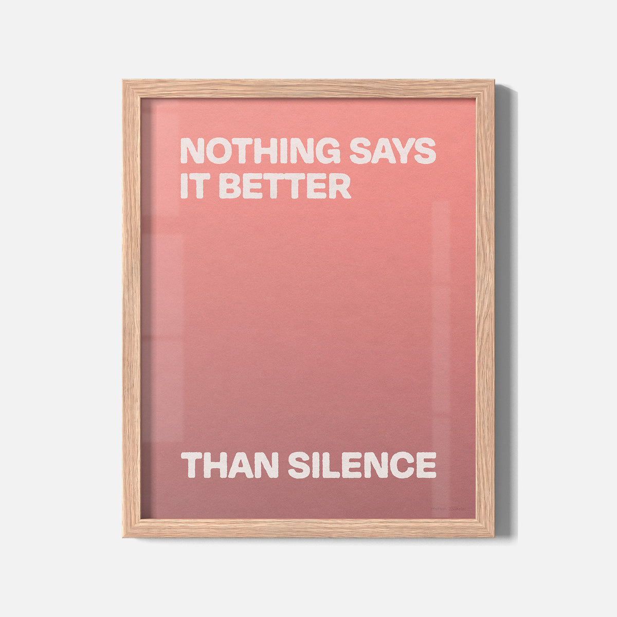 SILENCE PRINT