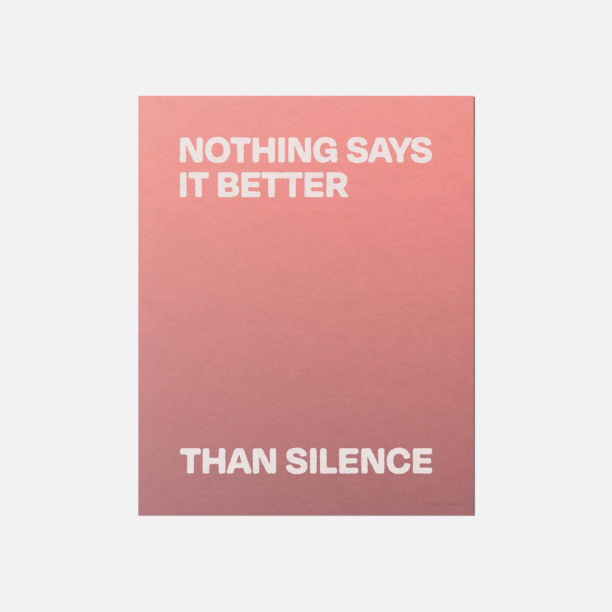 SILENCE PRINT