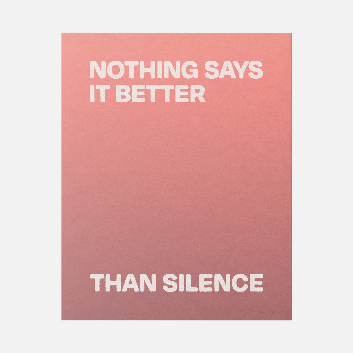 SILENCE PRINT