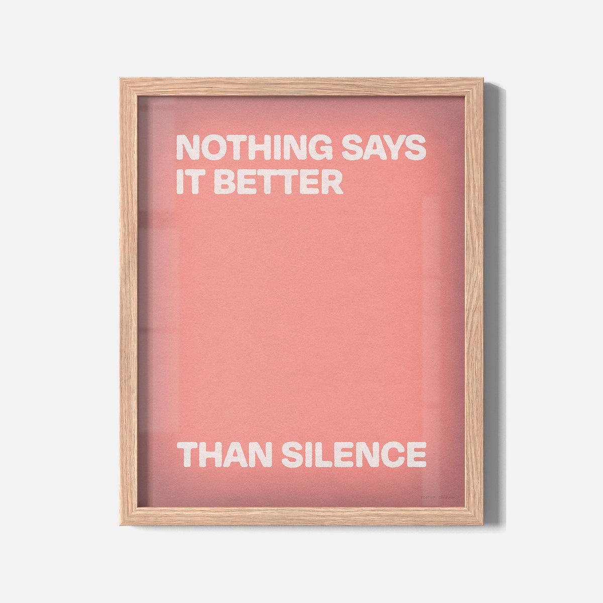 SILENCE PRINT
