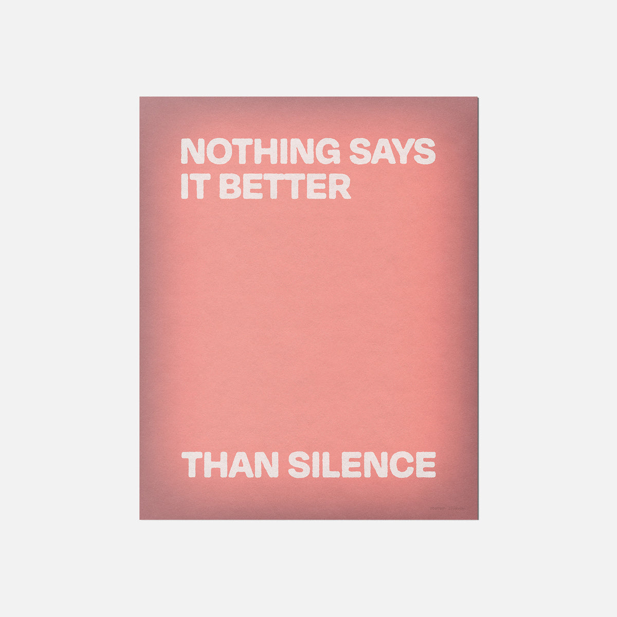 SILENCE PRINT
