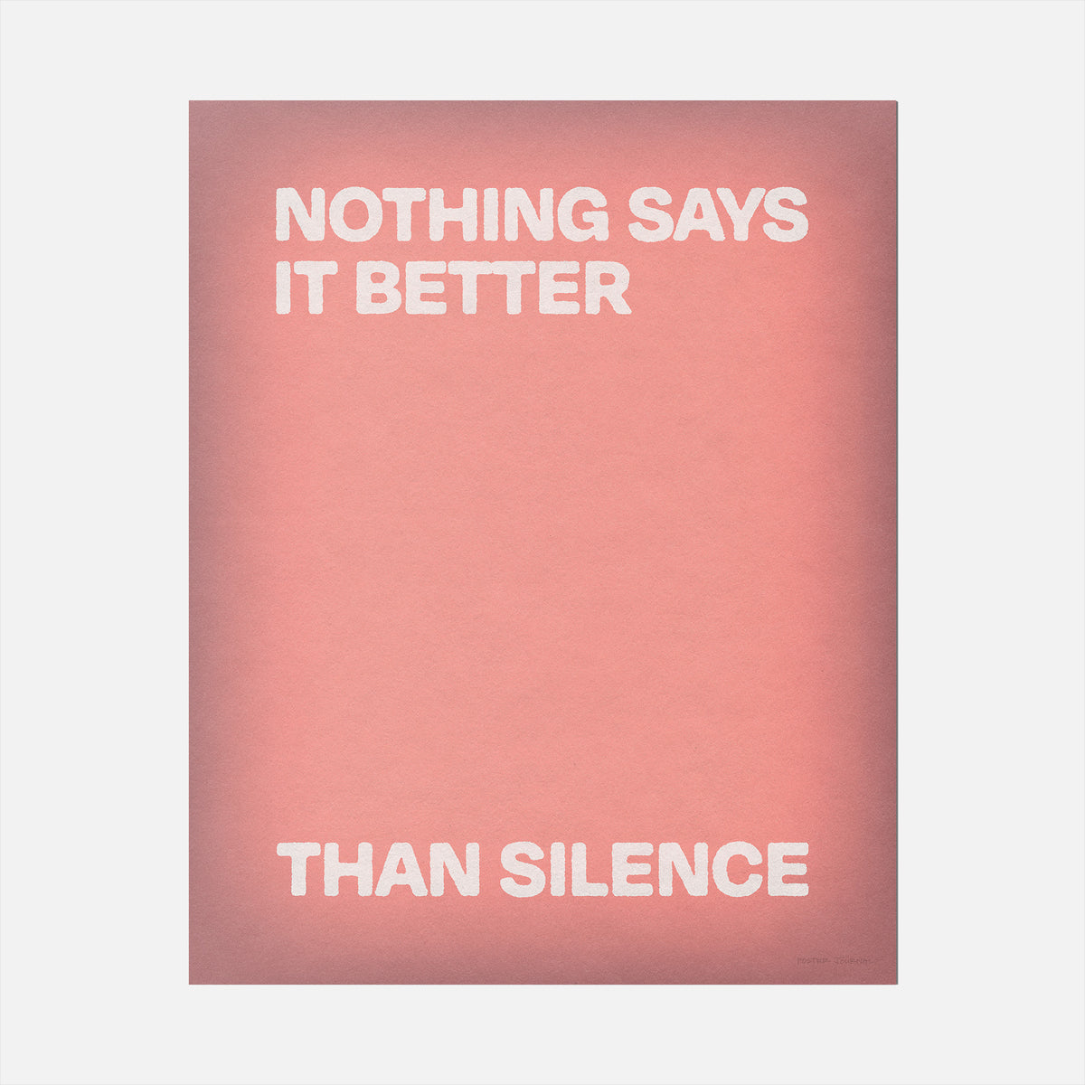 SILENCE PRINT