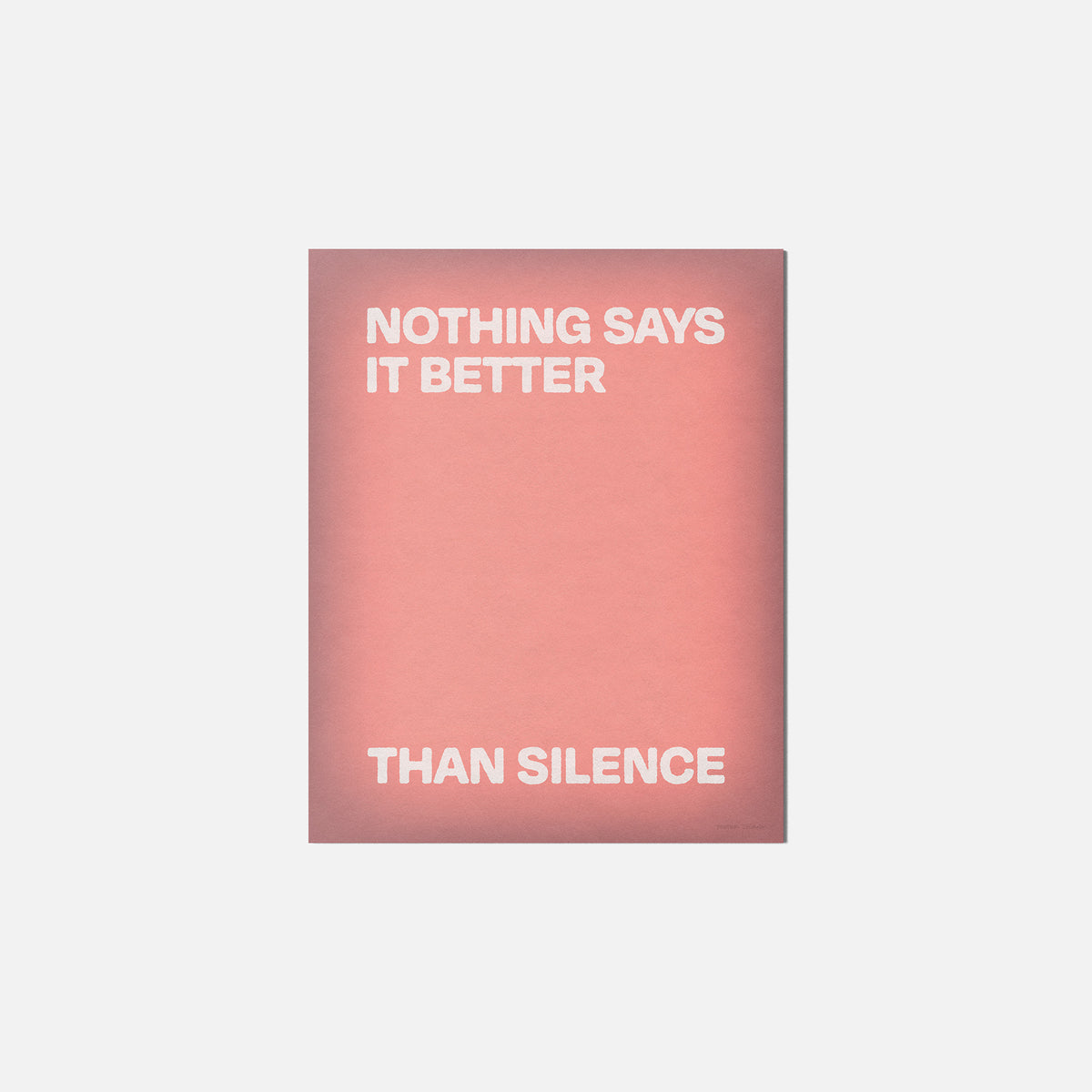 SILENCE PRINT