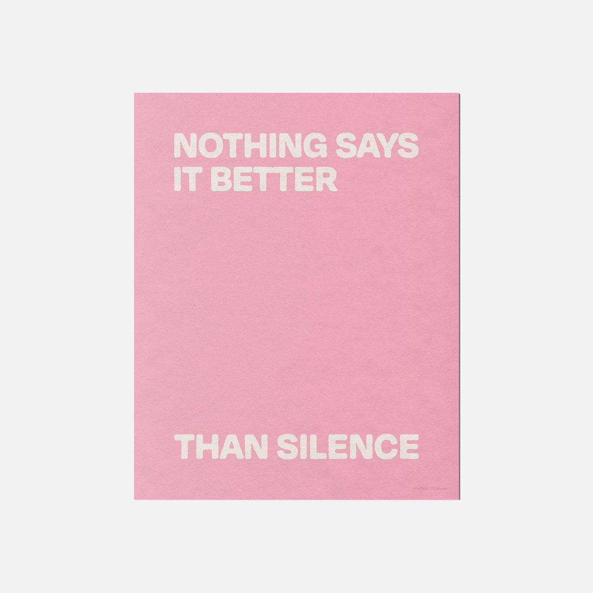 SILENCE PRINT