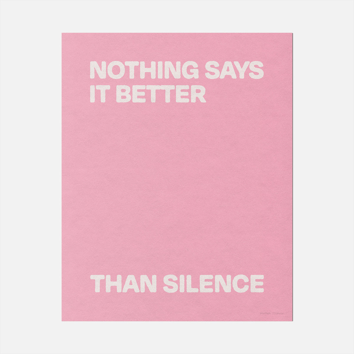 SILENCE PRINT