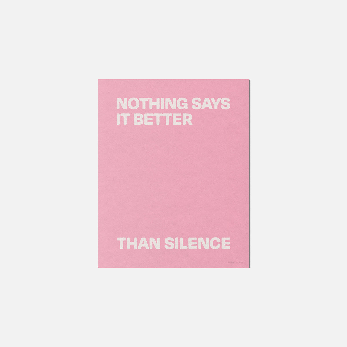SILENCE PRINT