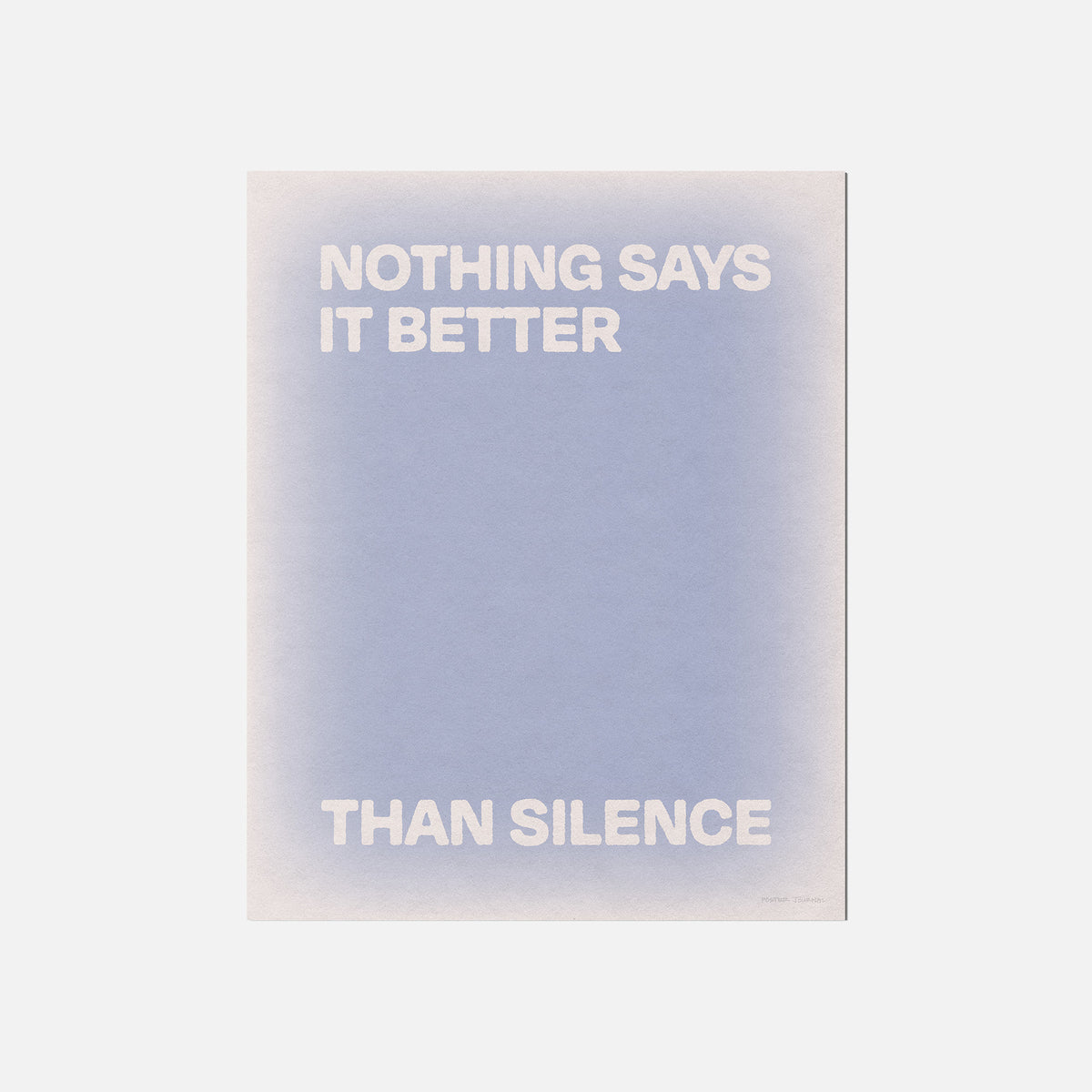 SILENCE PRINT