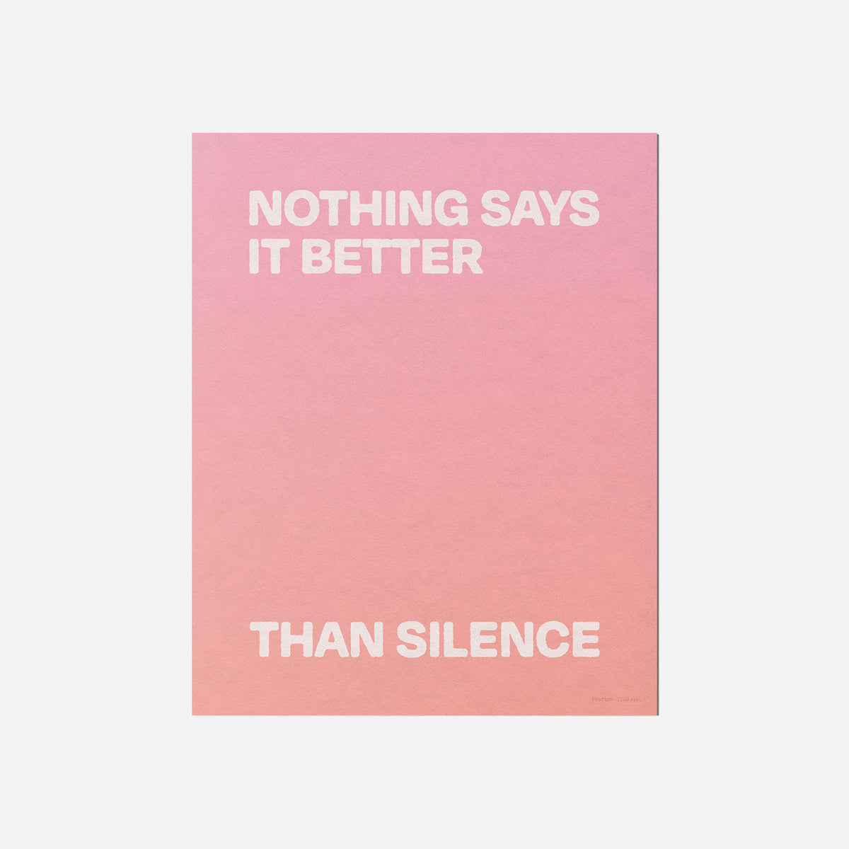 SILENCE PRINT