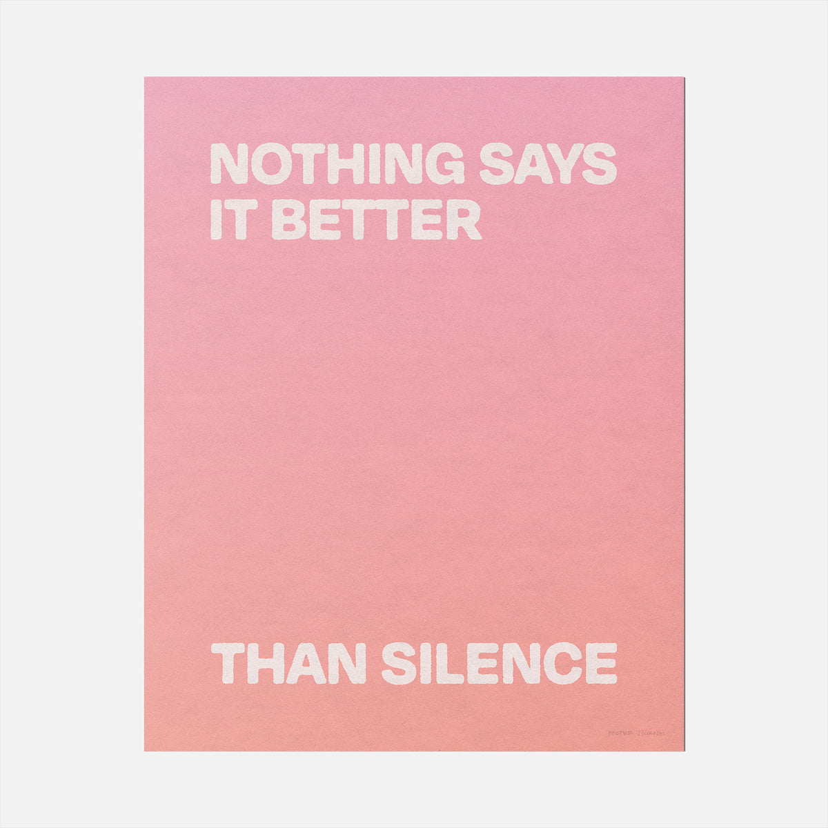 SILENCE PRINT