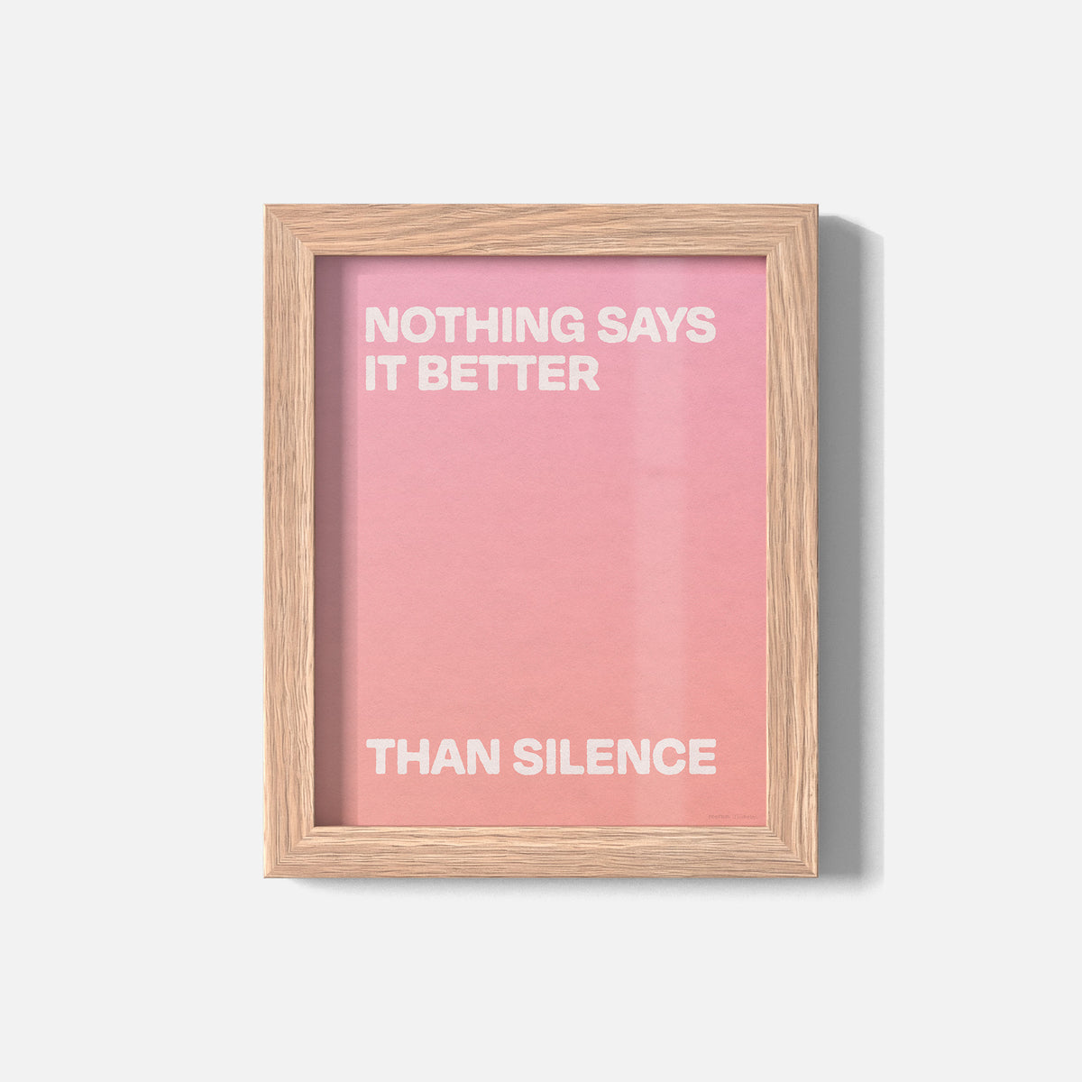 SILENCE PRINT