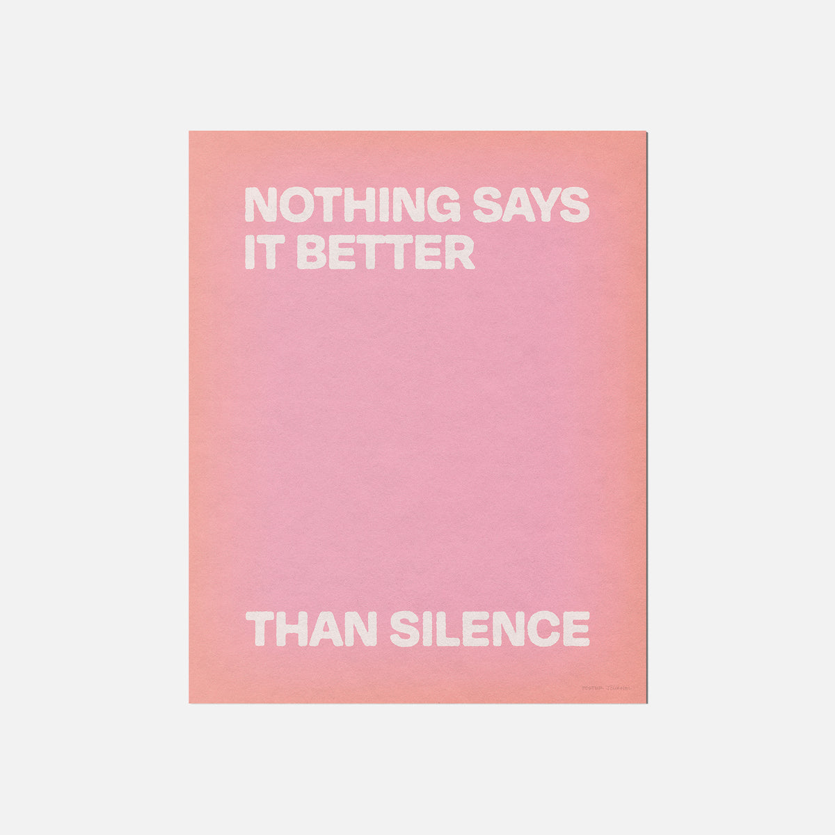 SILENCE PRINT
