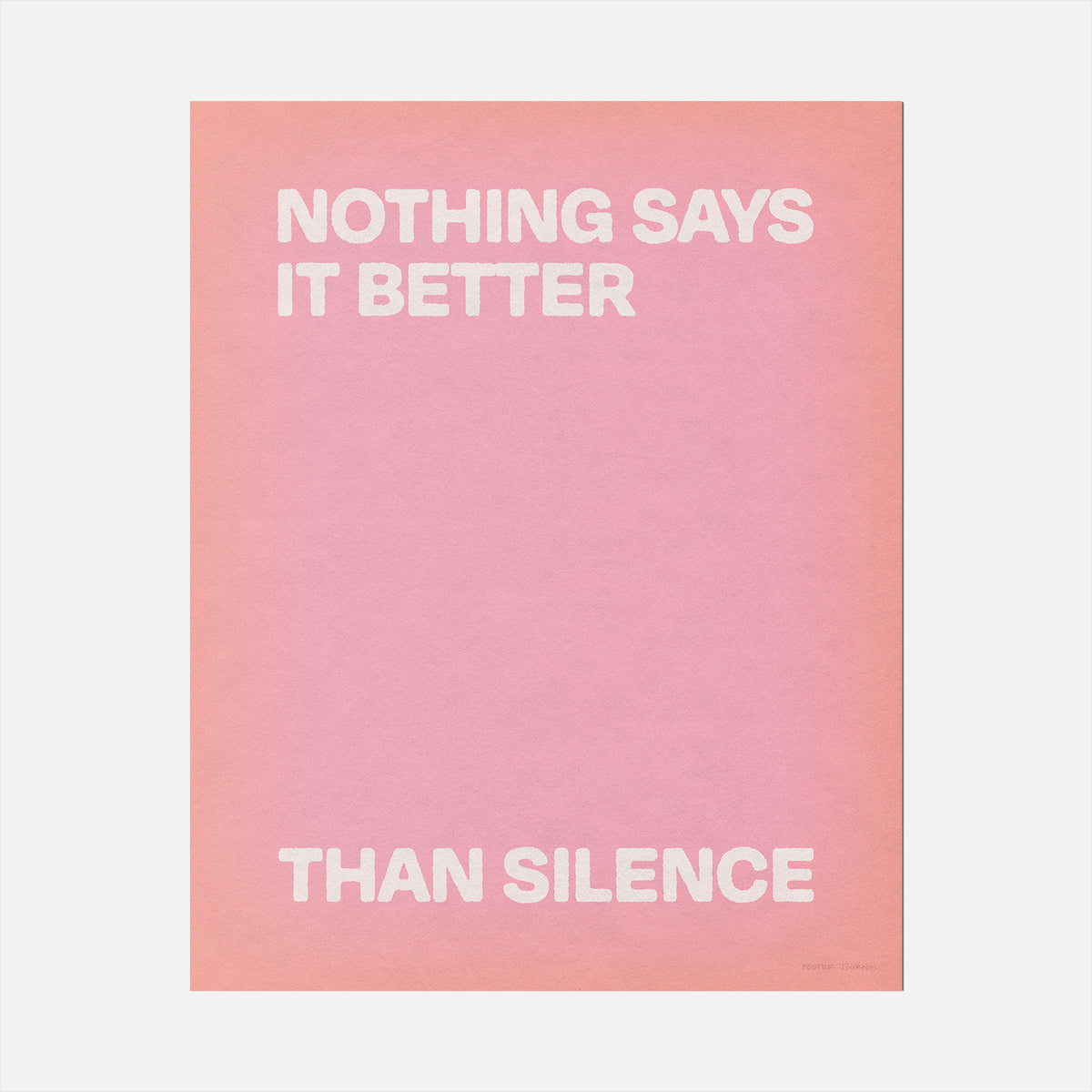 SILENCE PRINT