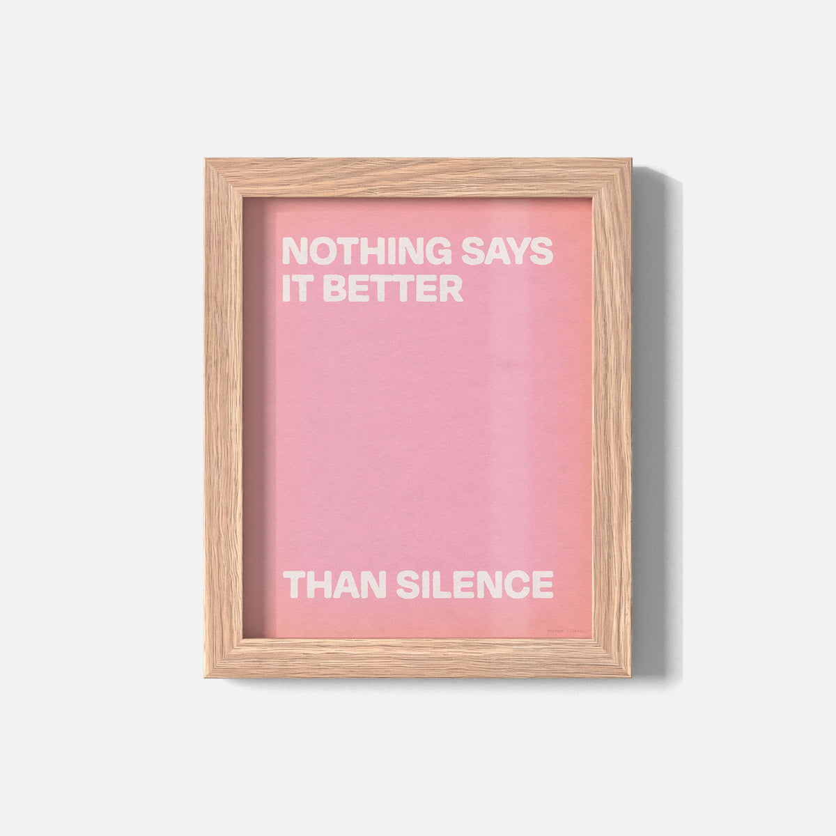 SILENCE PRINT