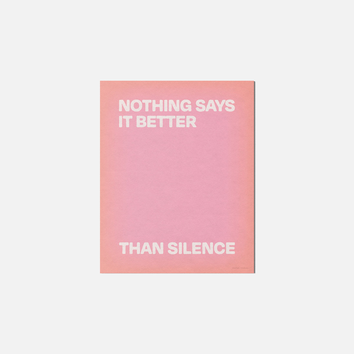 SILENCE PRINT