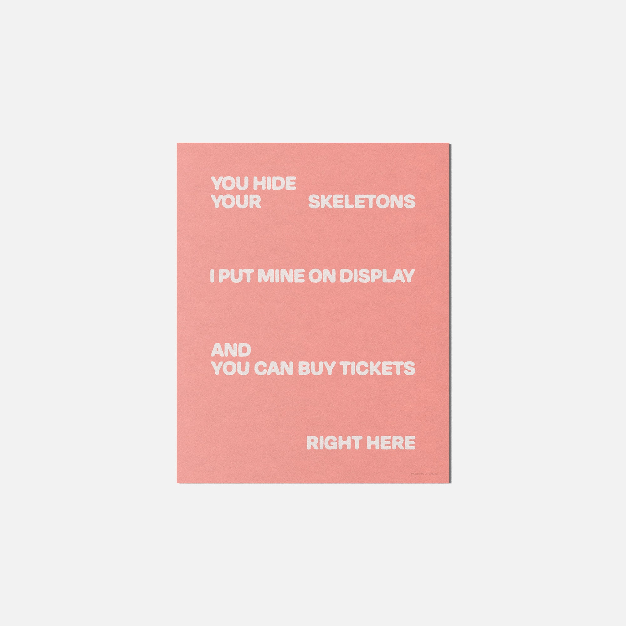 SKELETONS PRINT