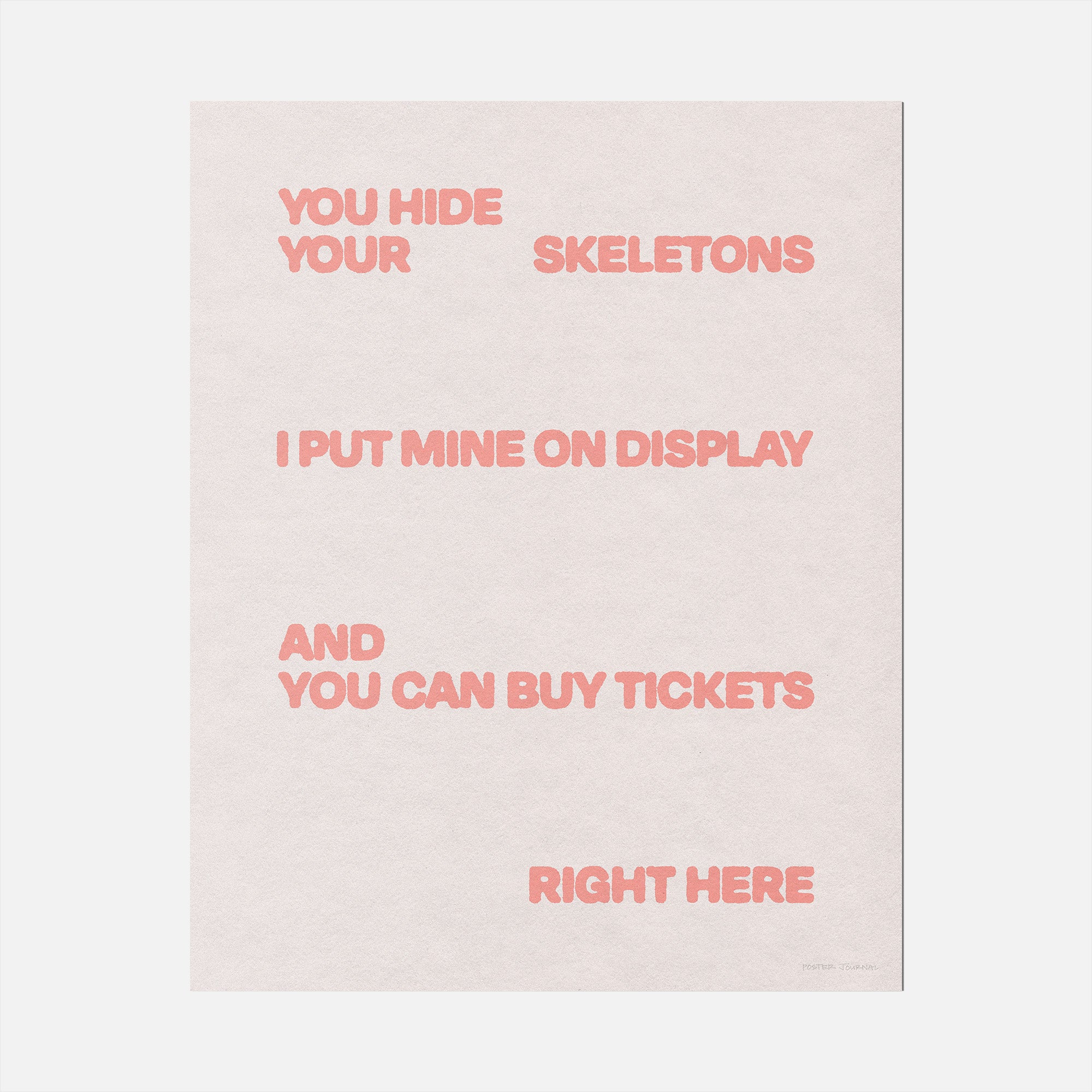 SKELETONS PRINT