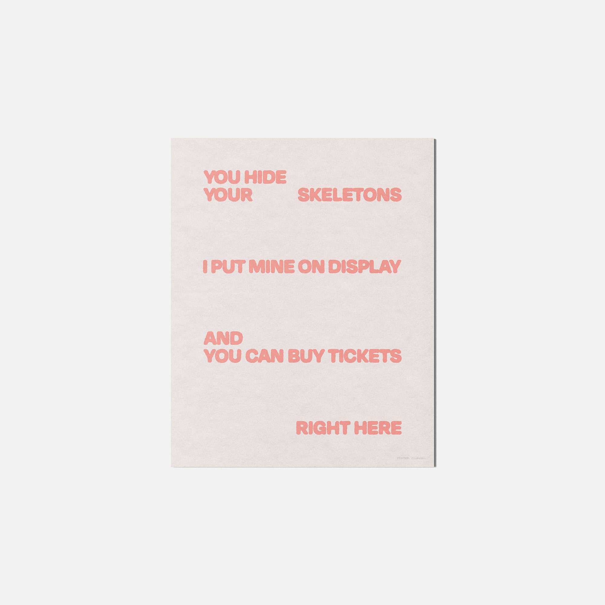 SKELETONS PRINT