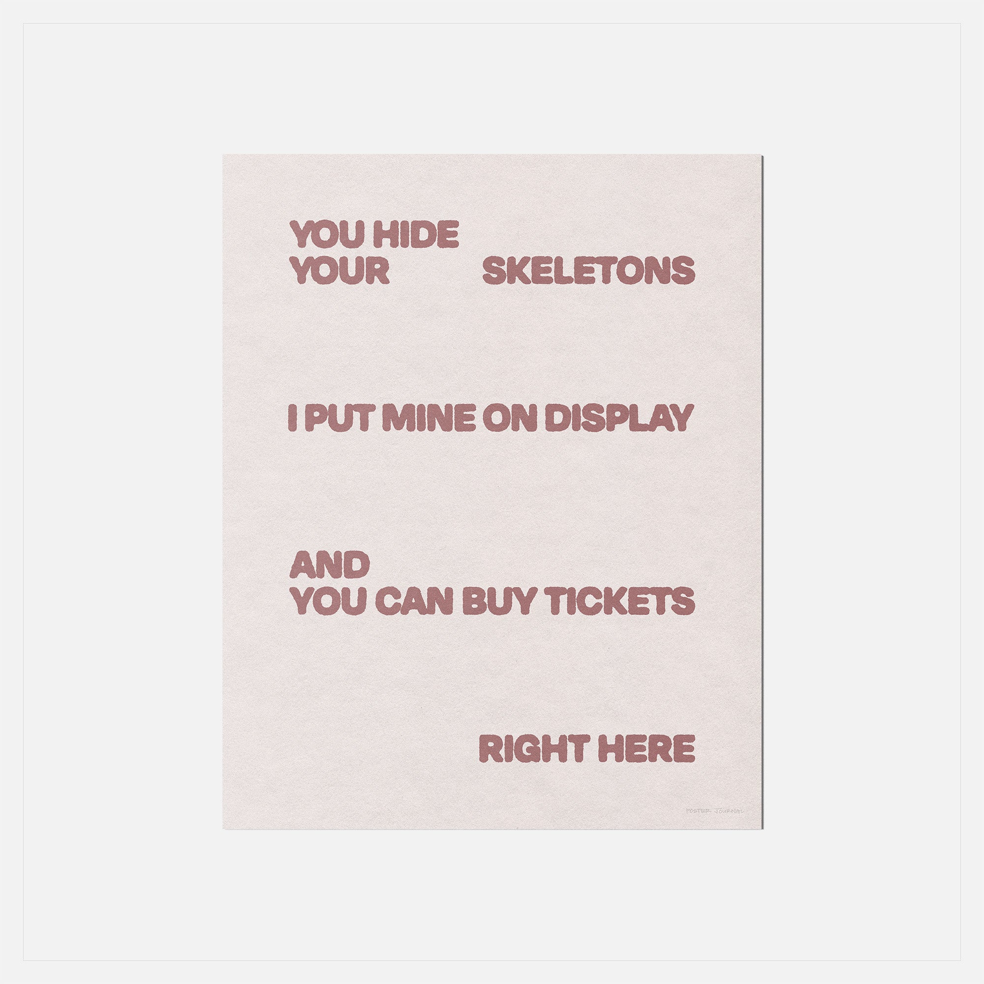 SKELETONS PRINT