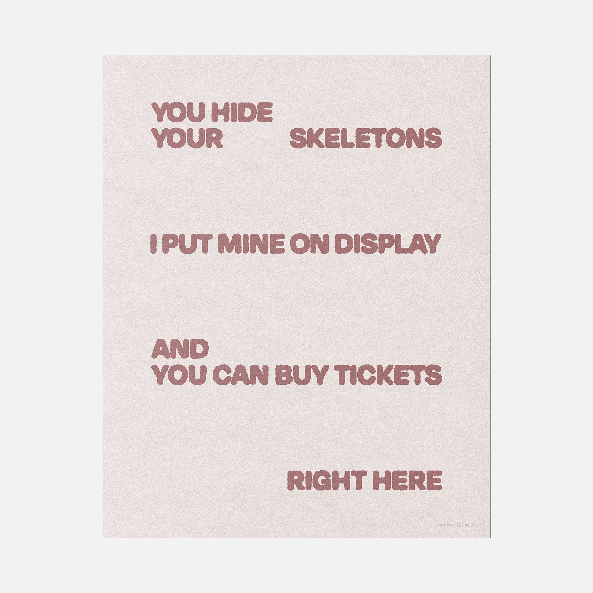 SKELETONS PRINT