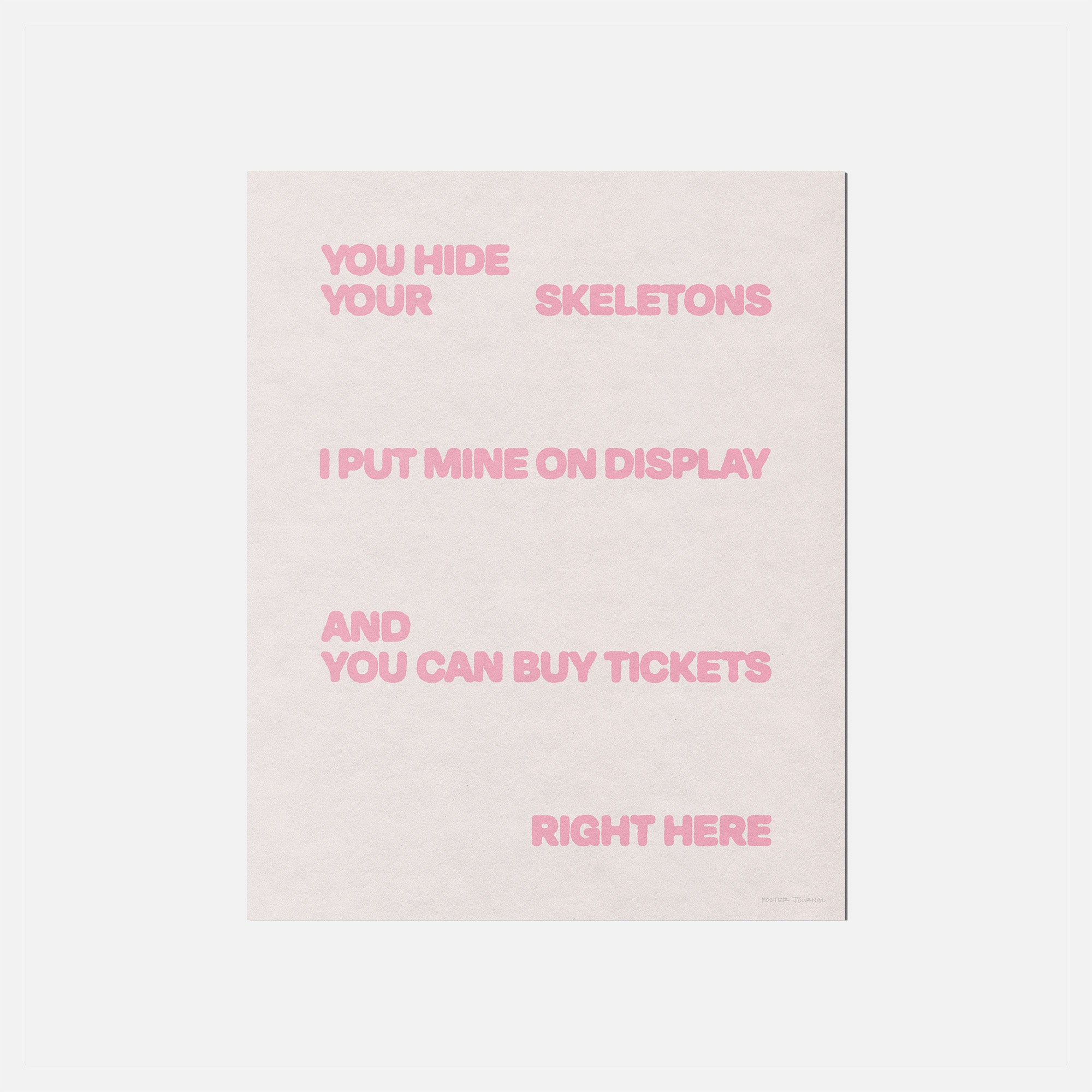 SKELETONS PRINT