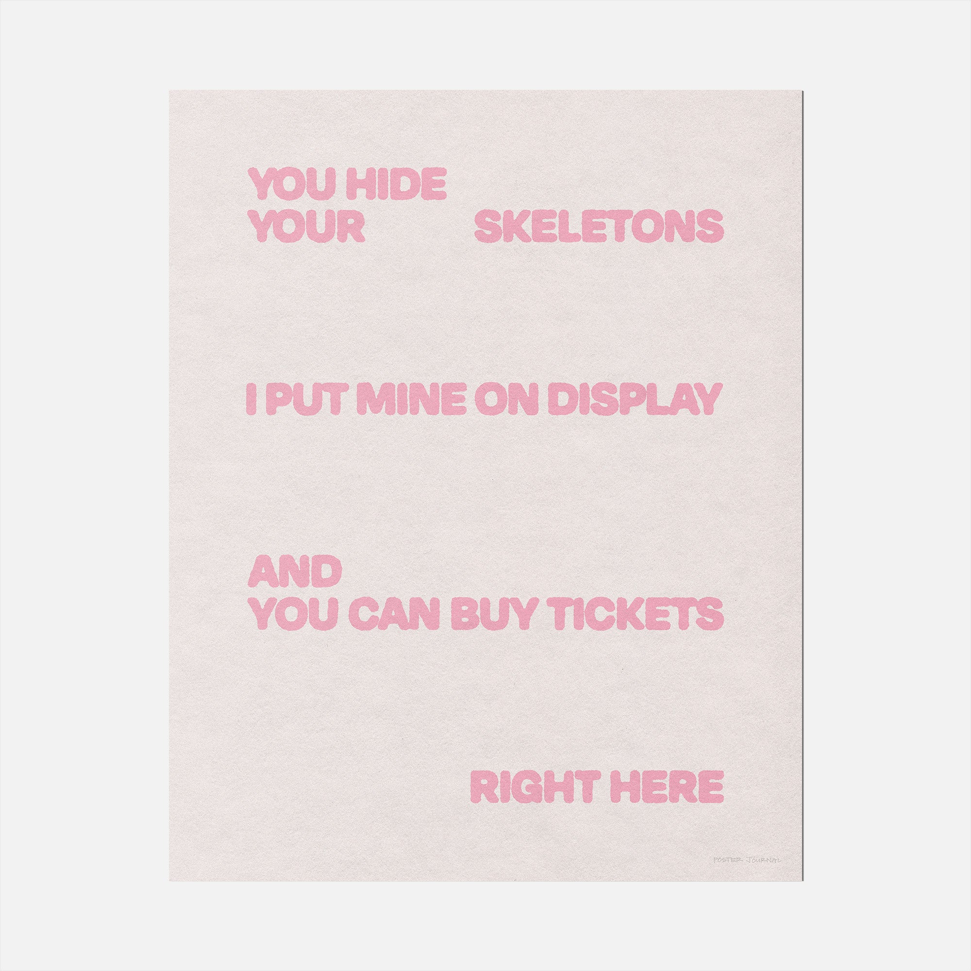 SKELETONS PRINT