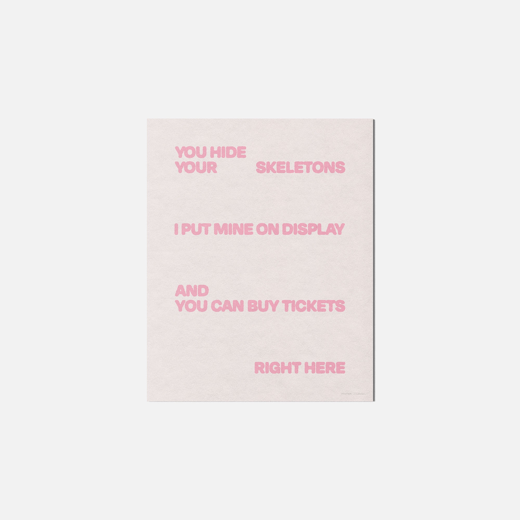 SKELETONS PRINT