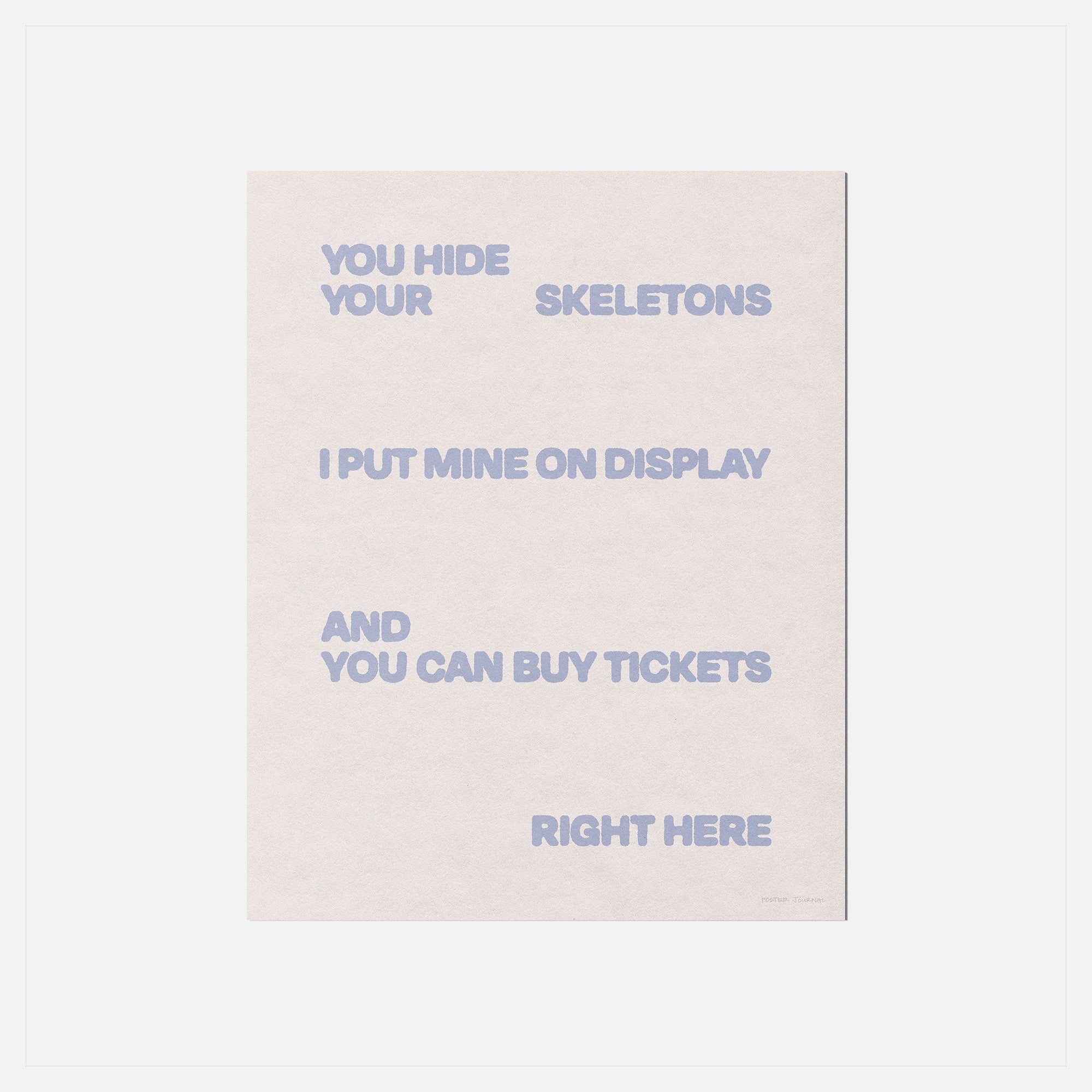 SKELETONS PRINT