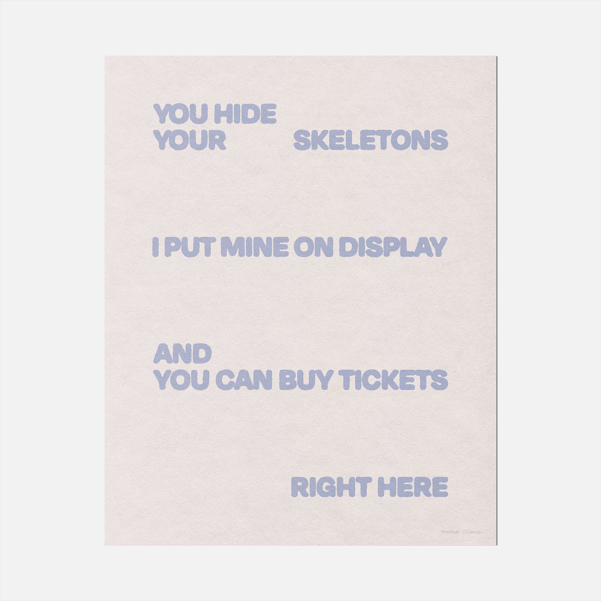 SKELETONS PRINT