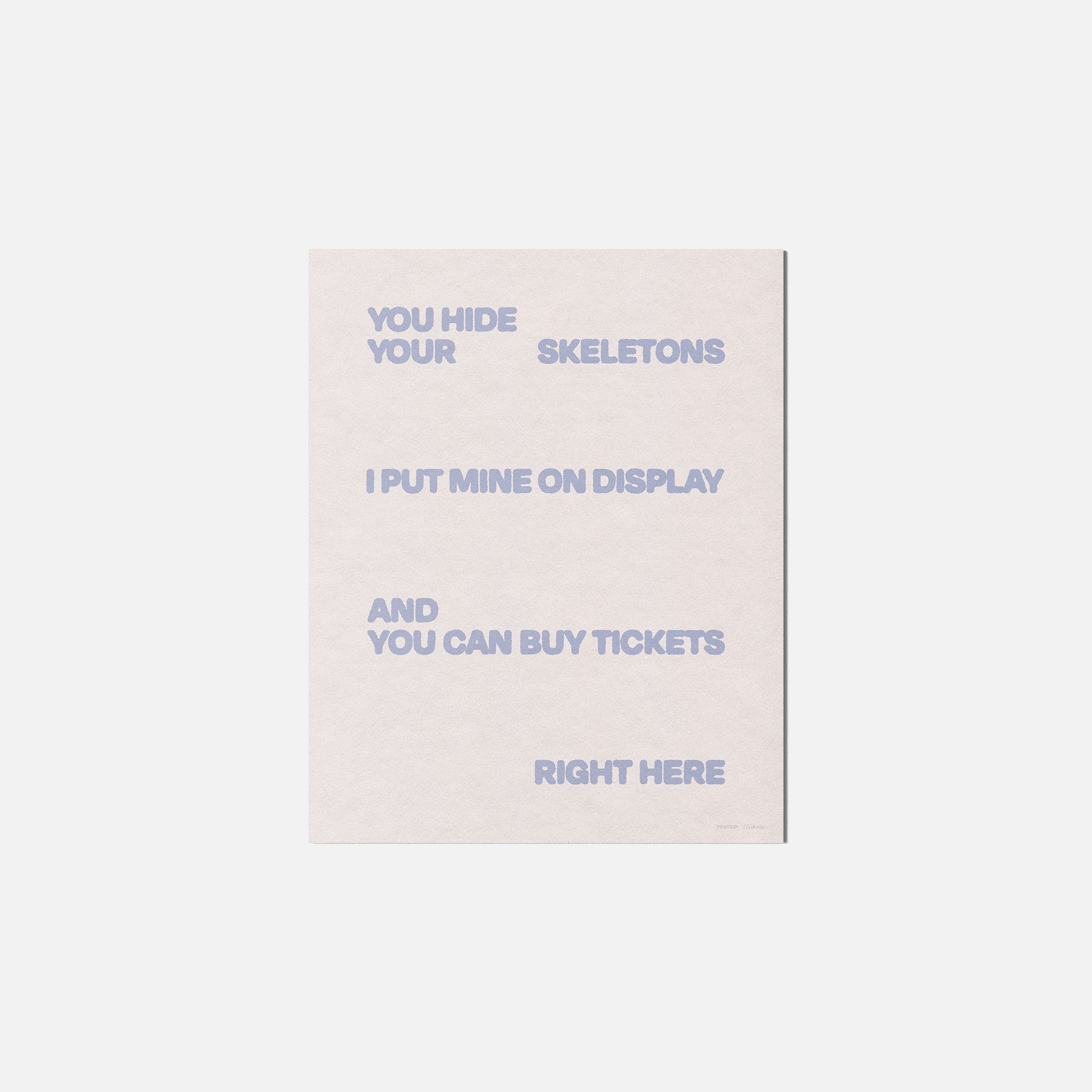 SKELETONS PRINT