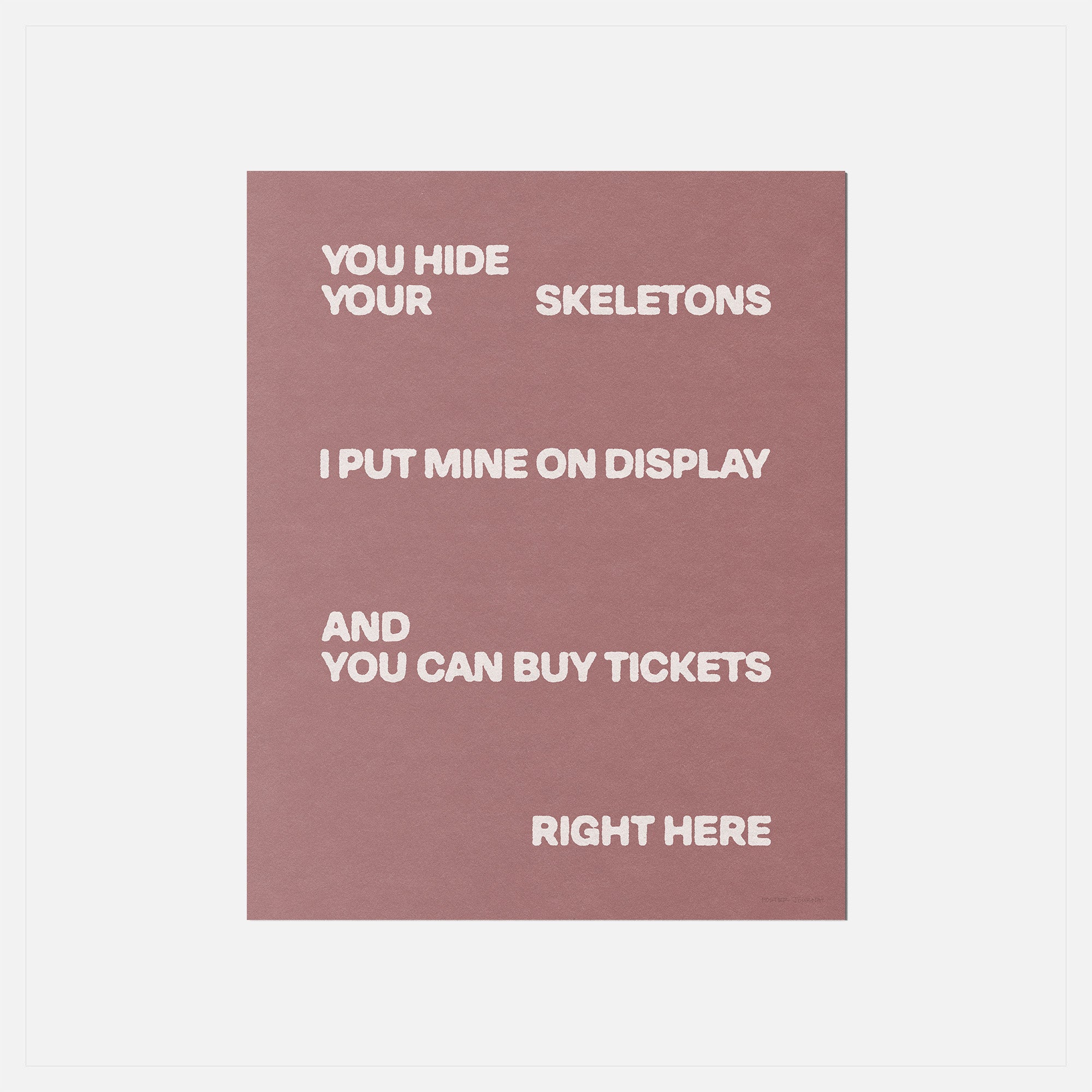SKELETONS PRINT