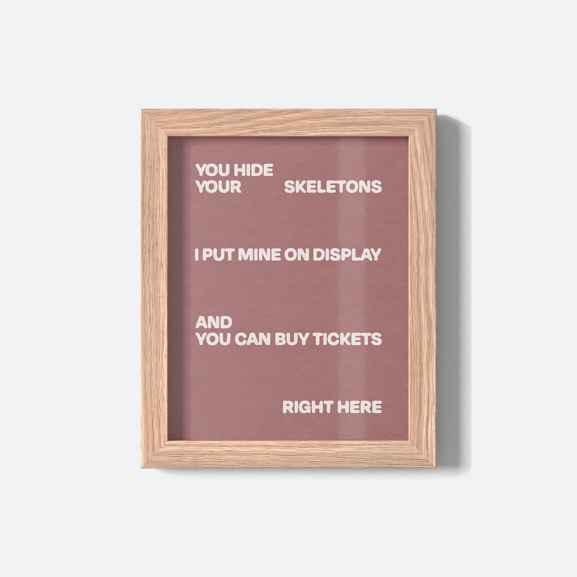 SKELETONS PRINT
