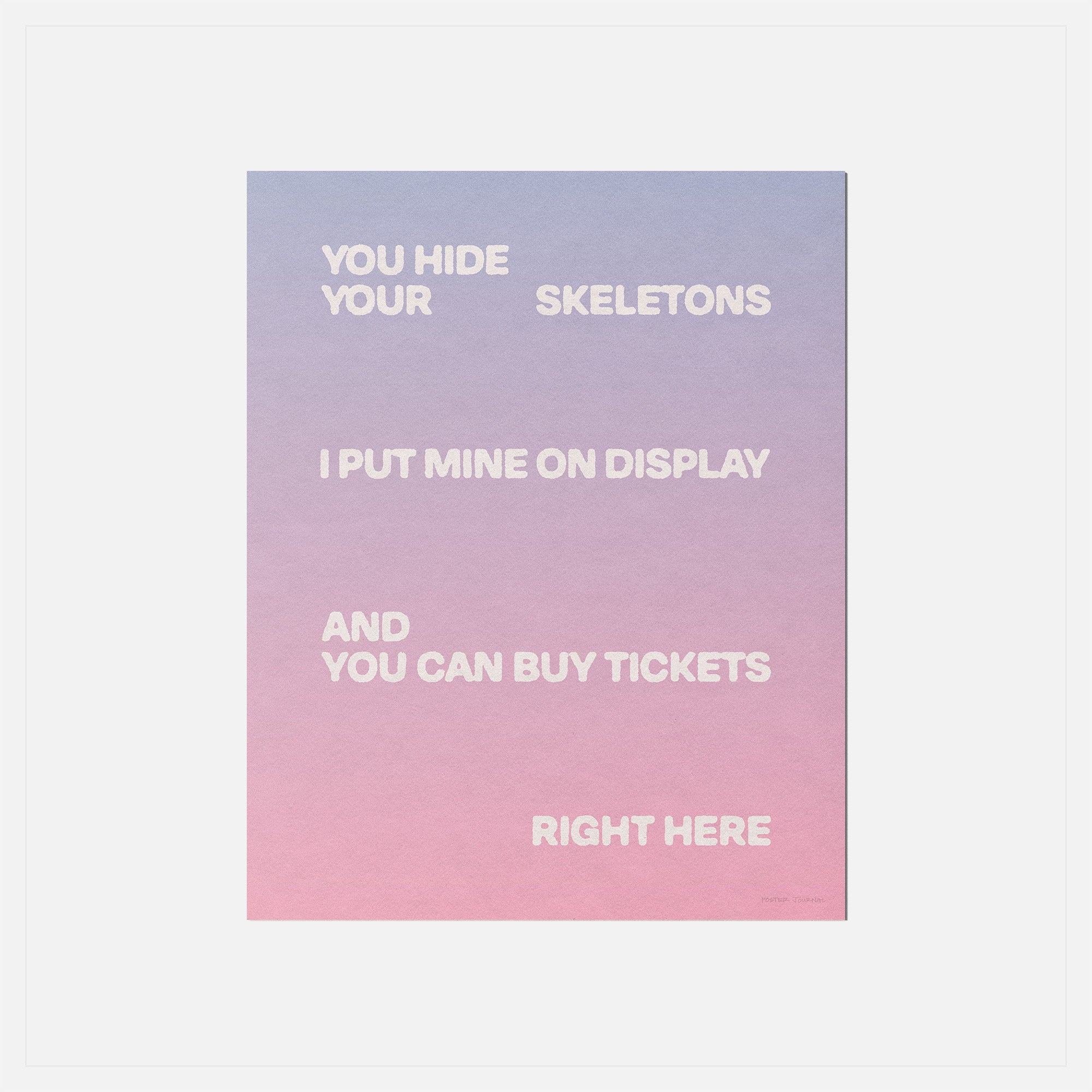 SKELETONS PRINT