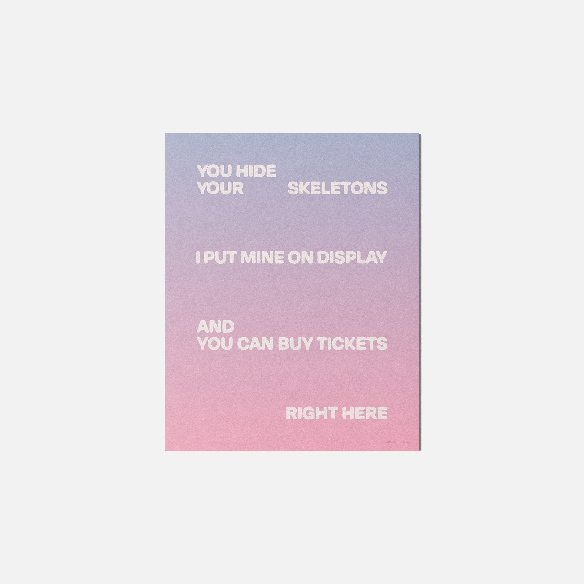 SKELETONS PRINT