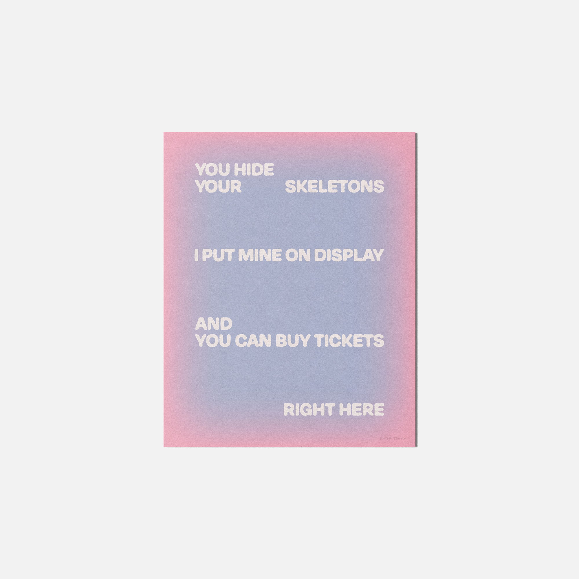 SKELETONS PRINT