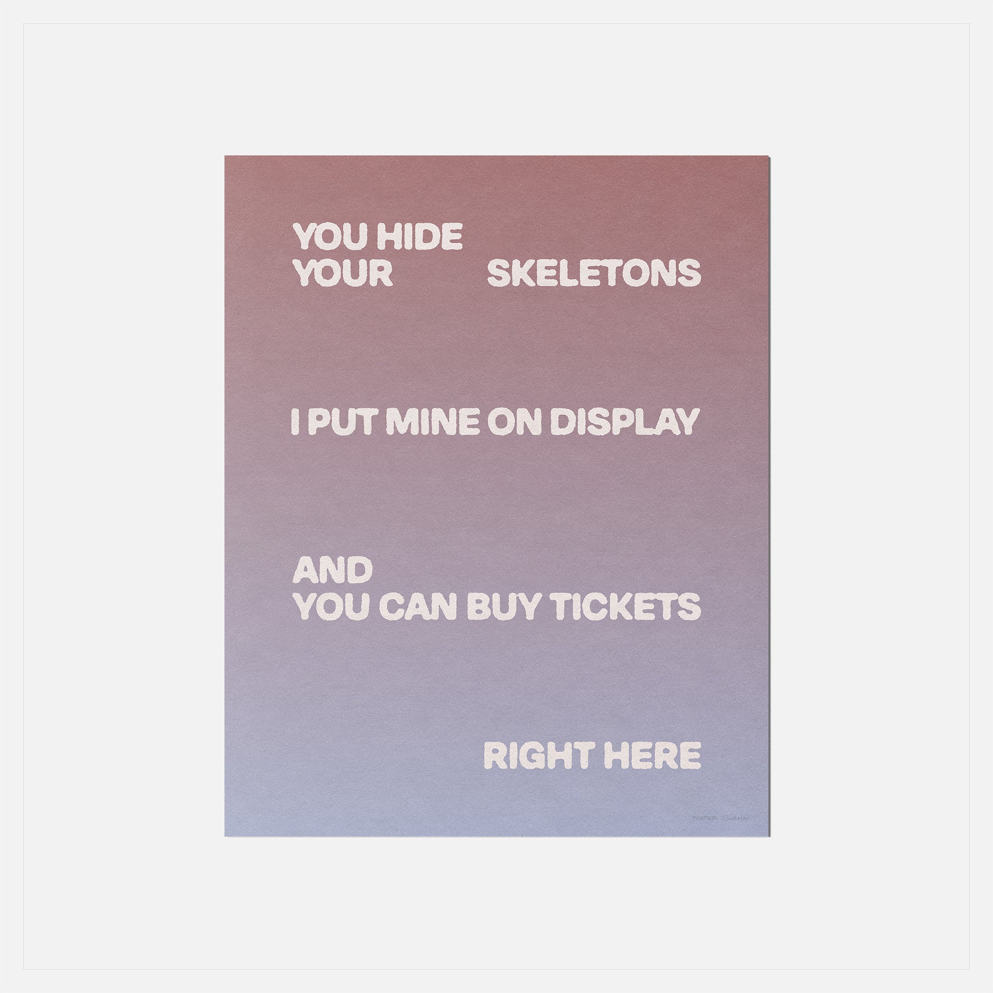 SKELETONS PRINT