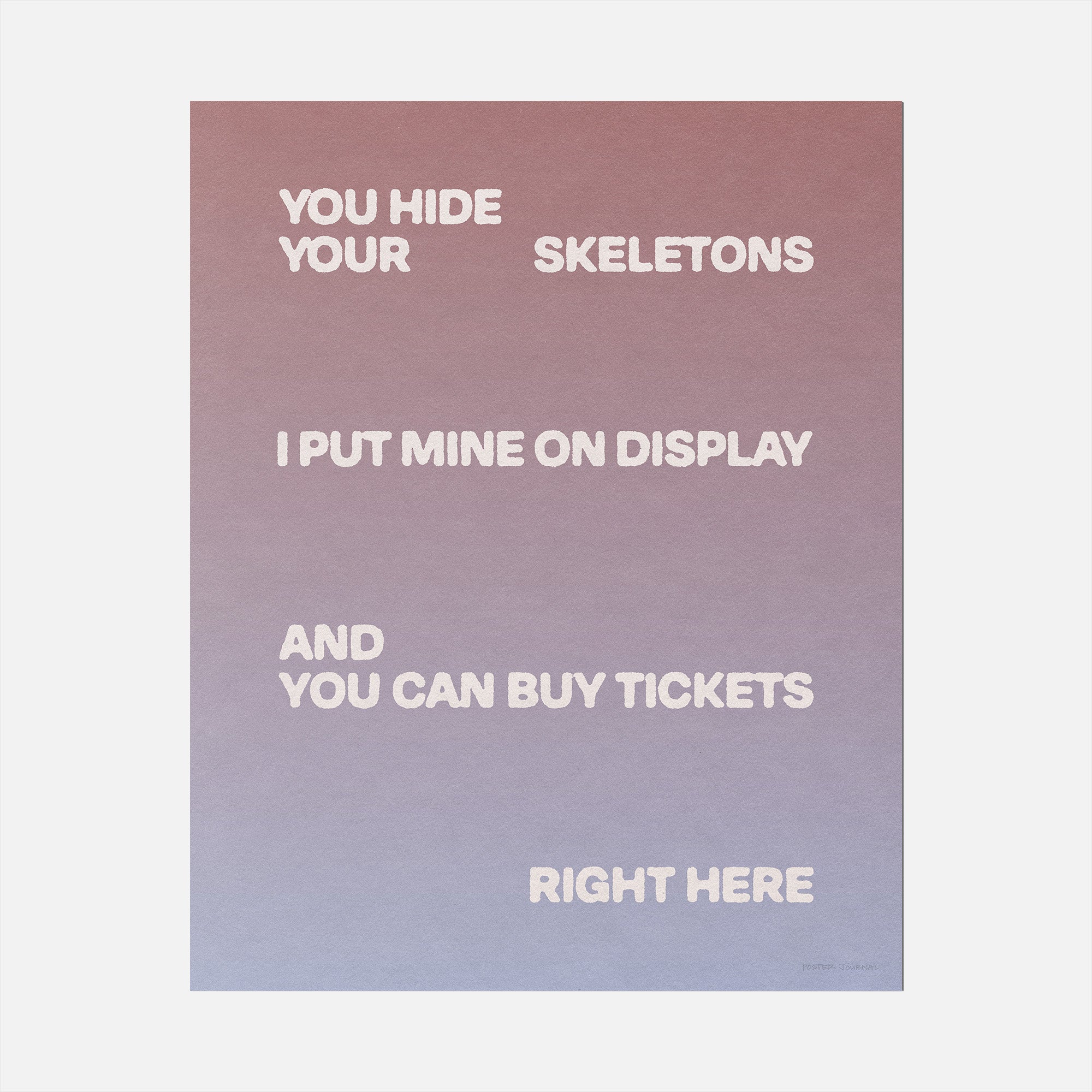 SKELETONS PRINT