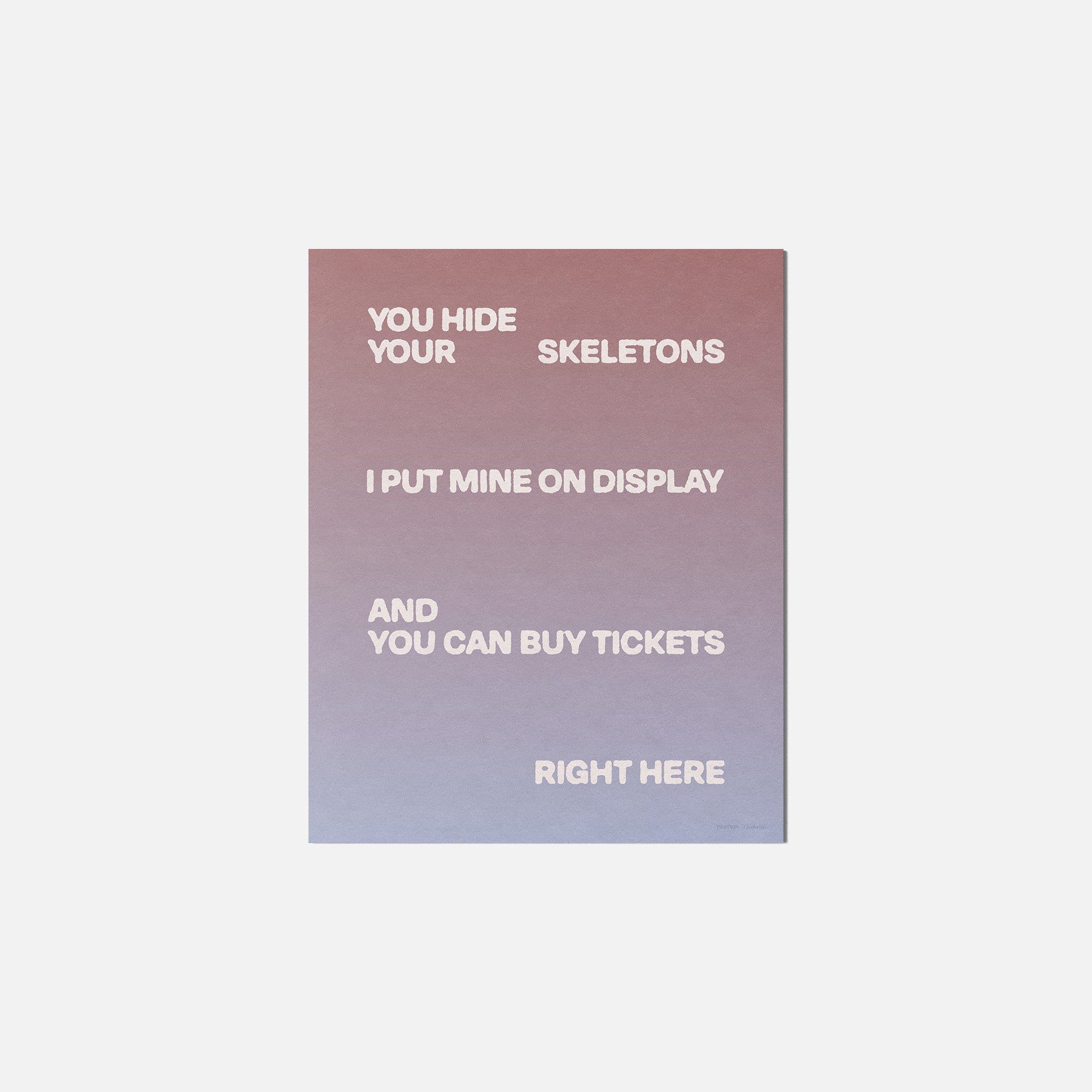 SKELETONS PRINT