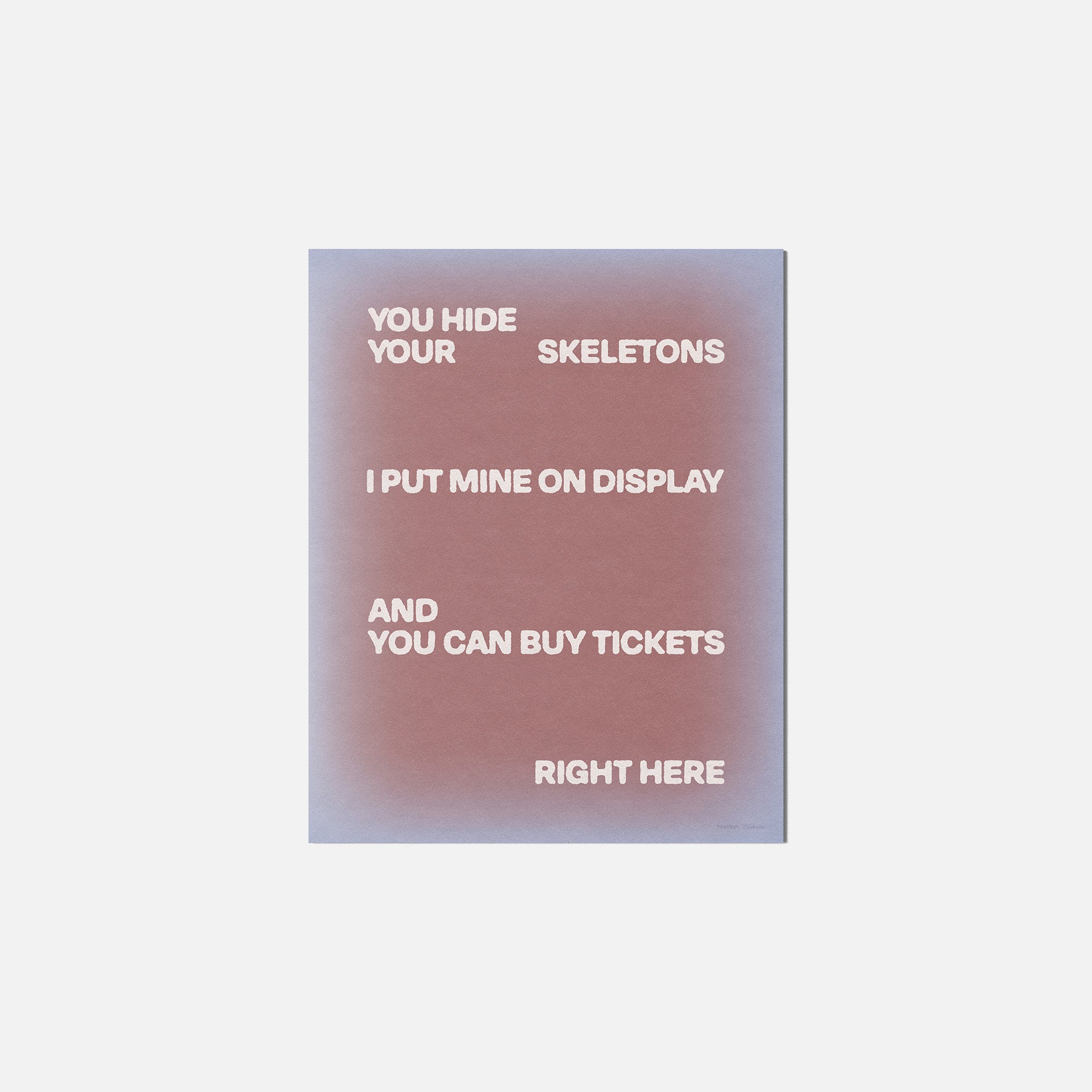SKELETONS PRINT
