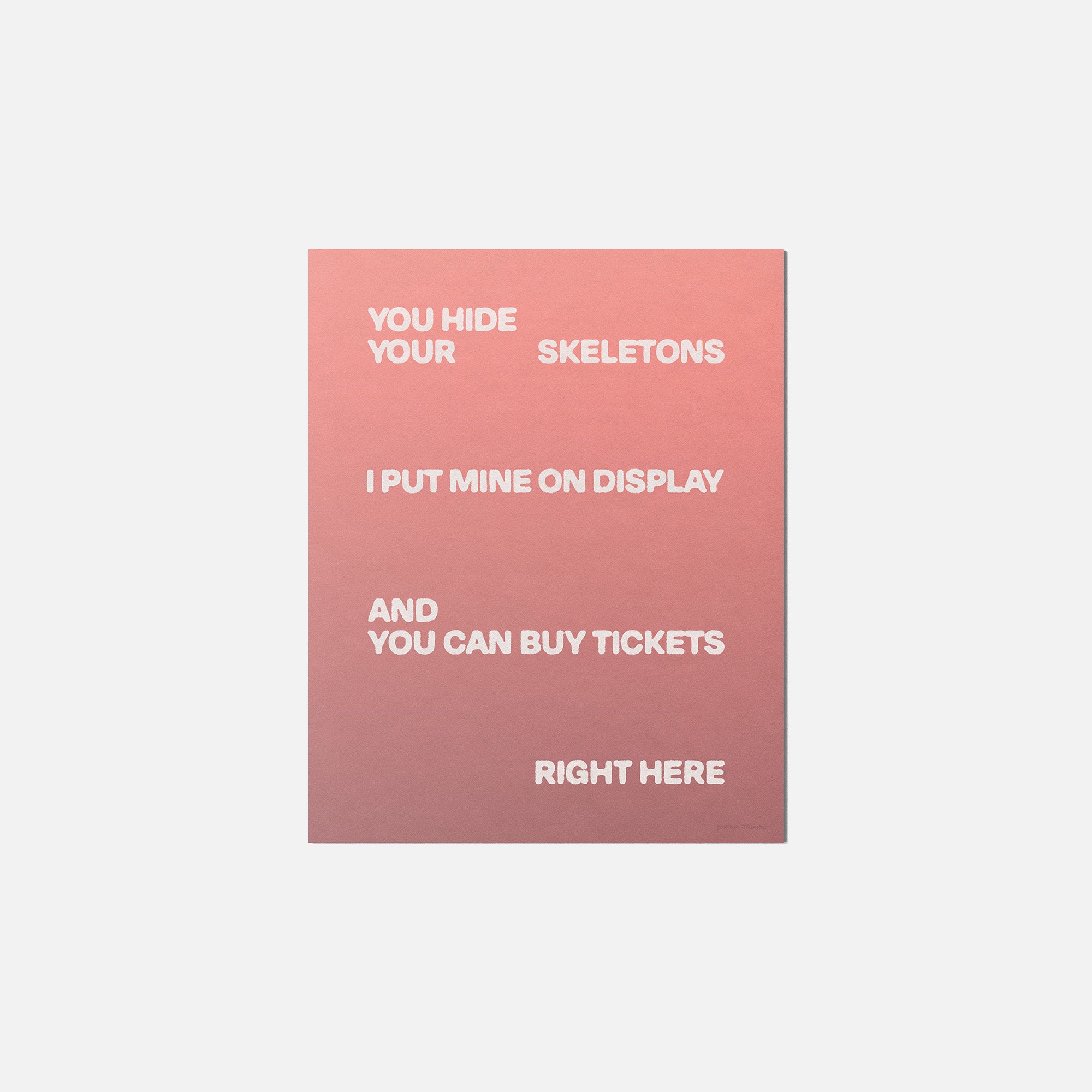 SKELETONS PRINT