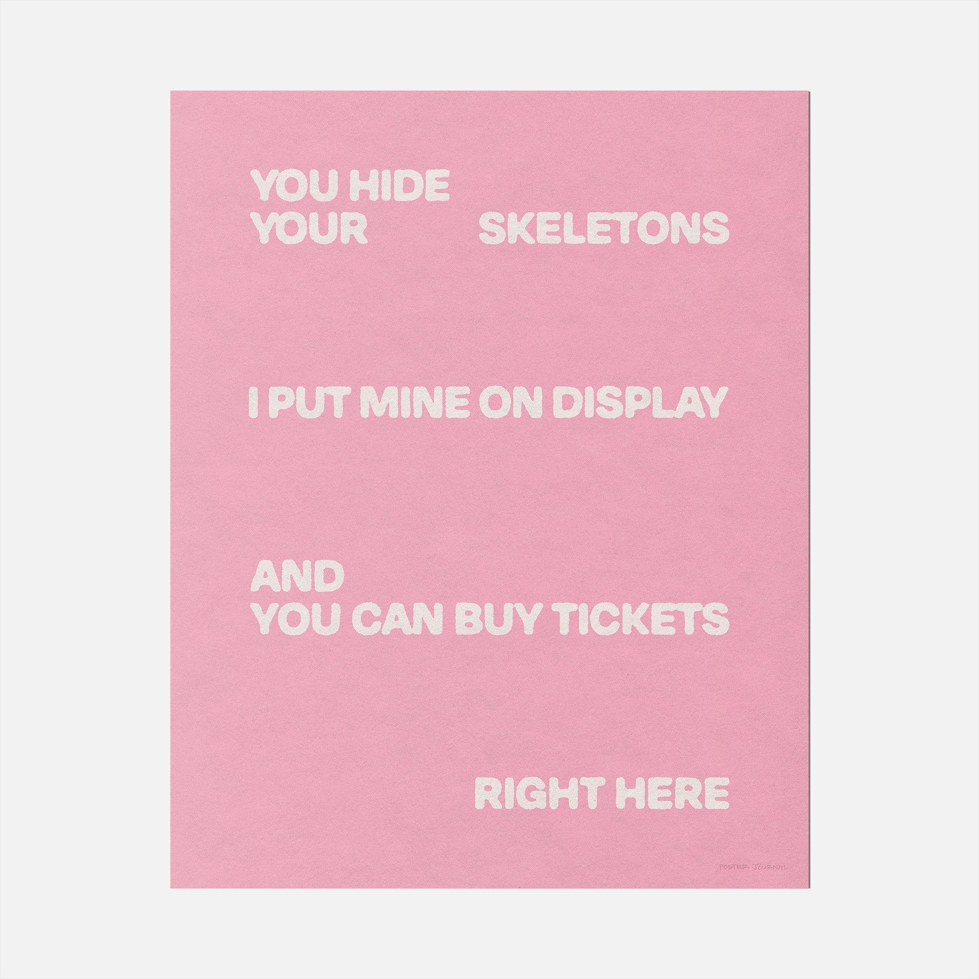SKELETONS PRINT