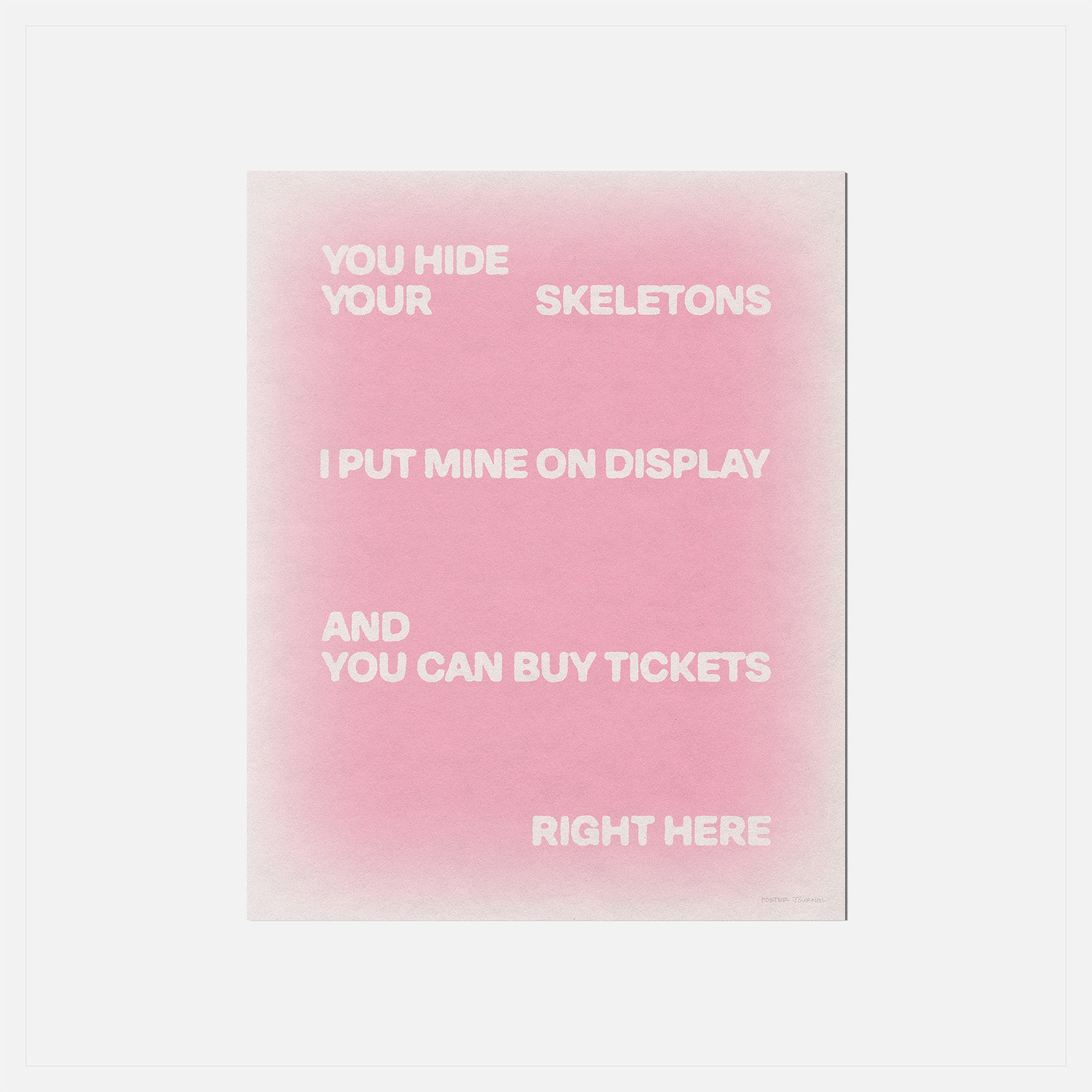SKELETONS PRINT