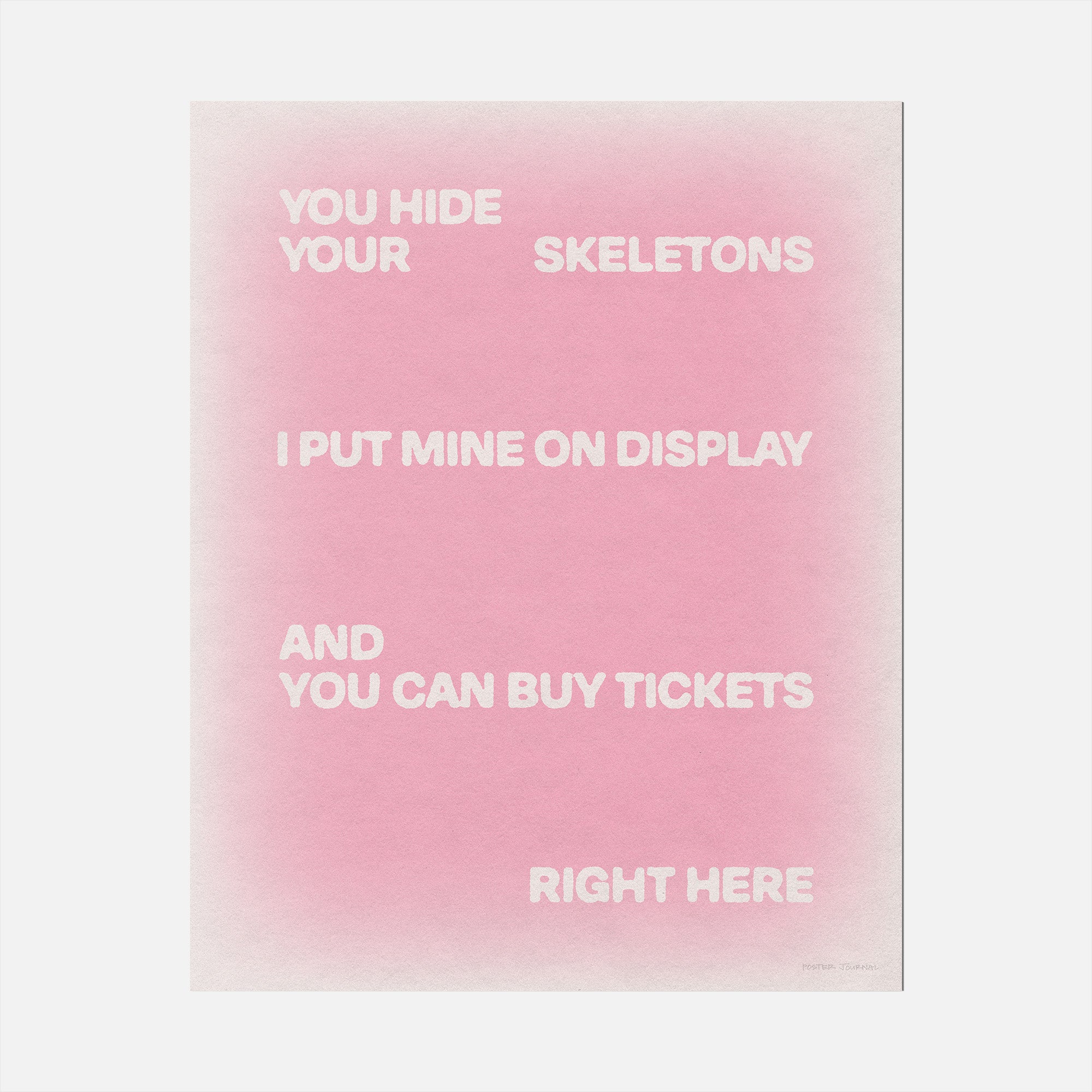 SKELETONS PRINT