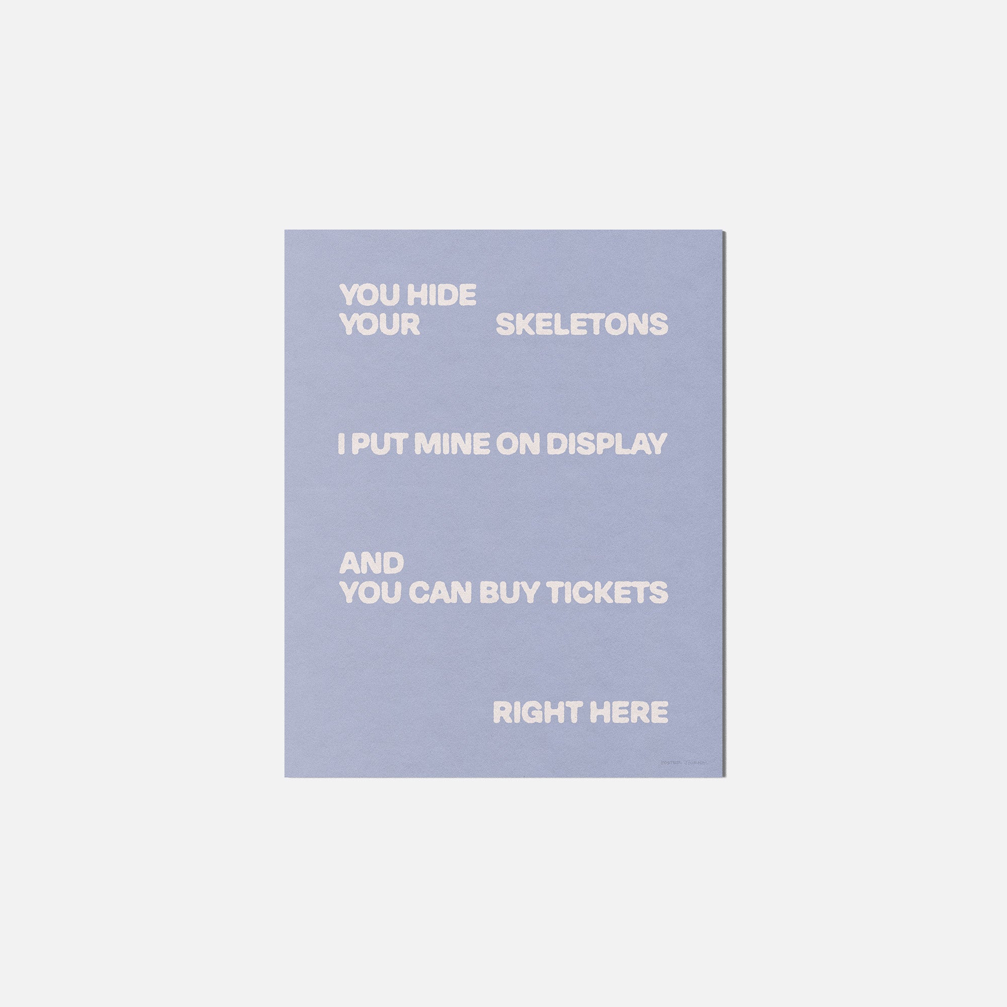 SKELETONS PRINT