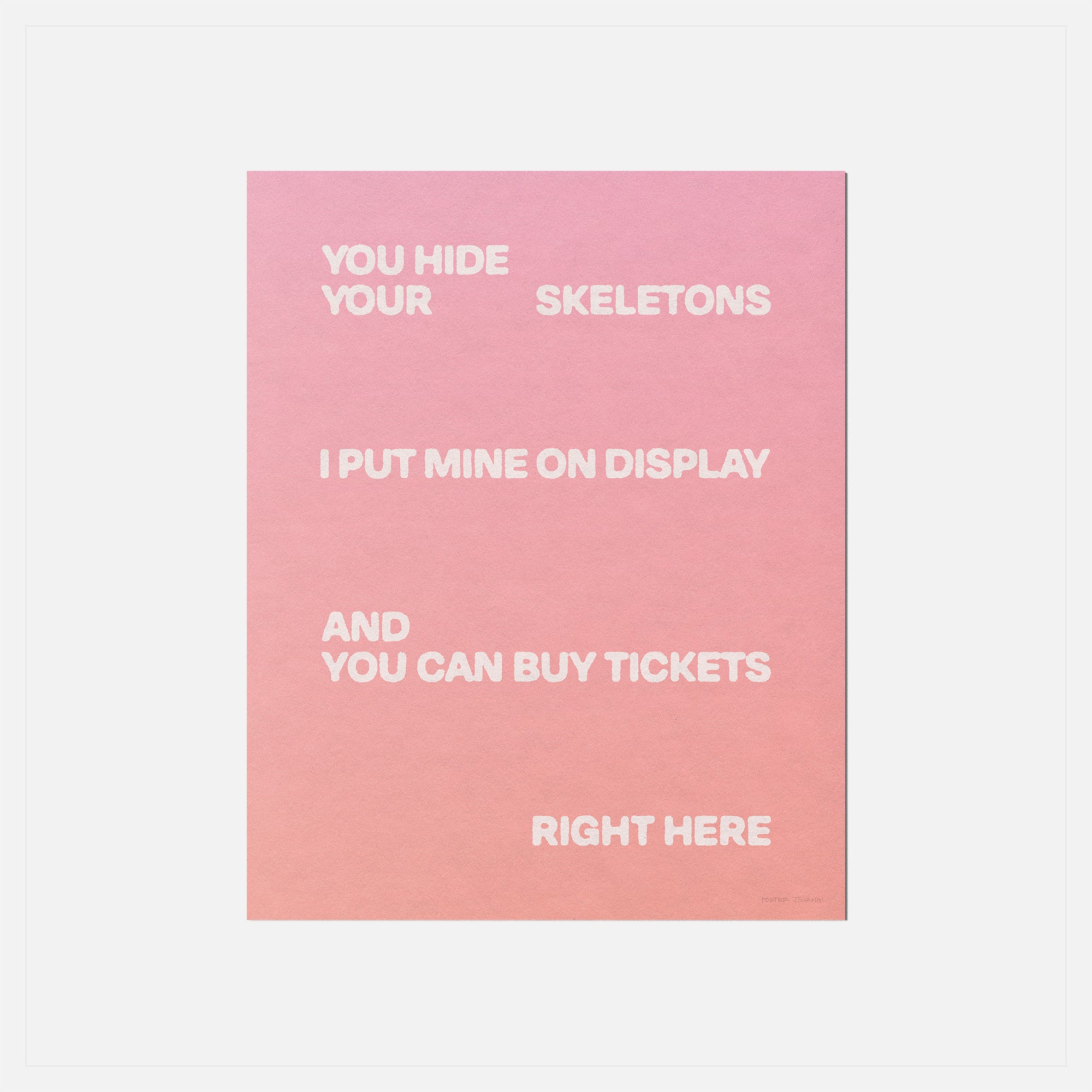 SKELETONS PRINT